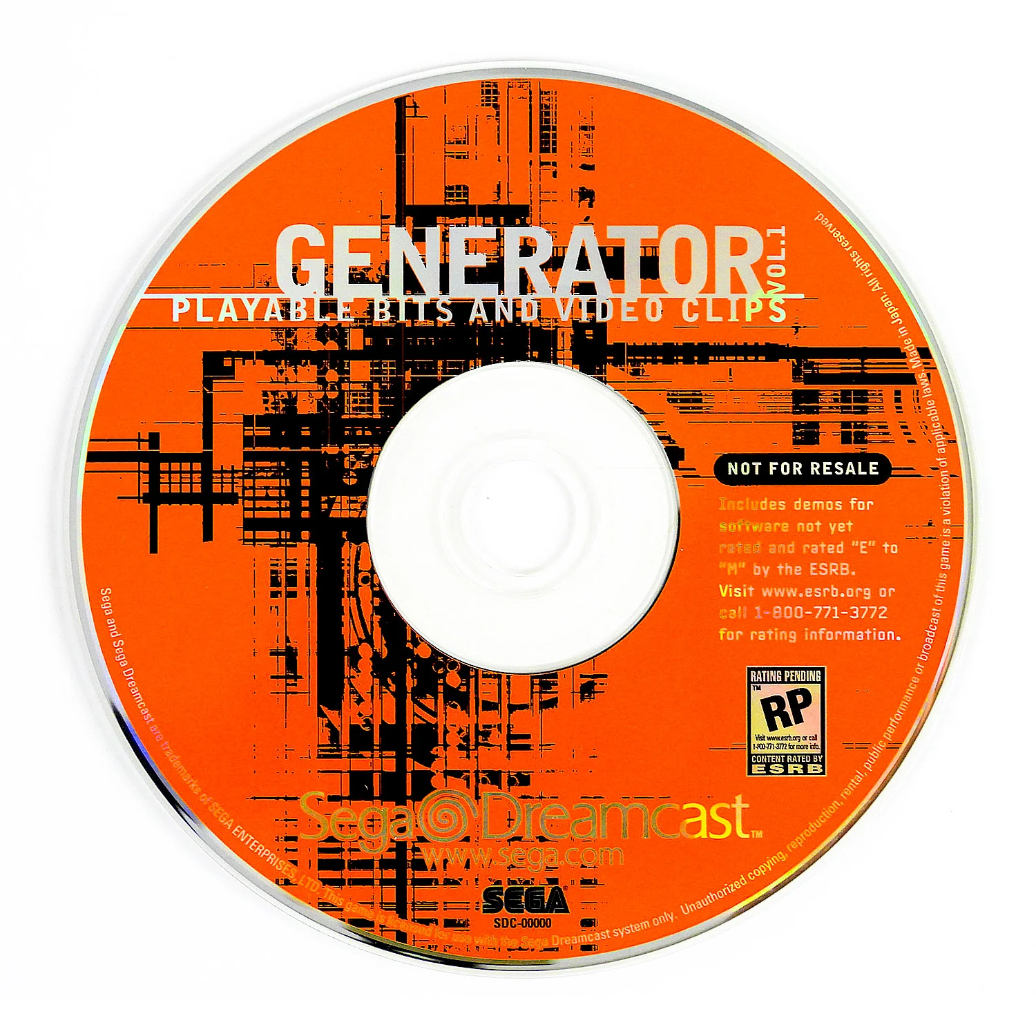 Generator Vol. 1 [Not For Resale] (Sega Dreamcast) - Image 2