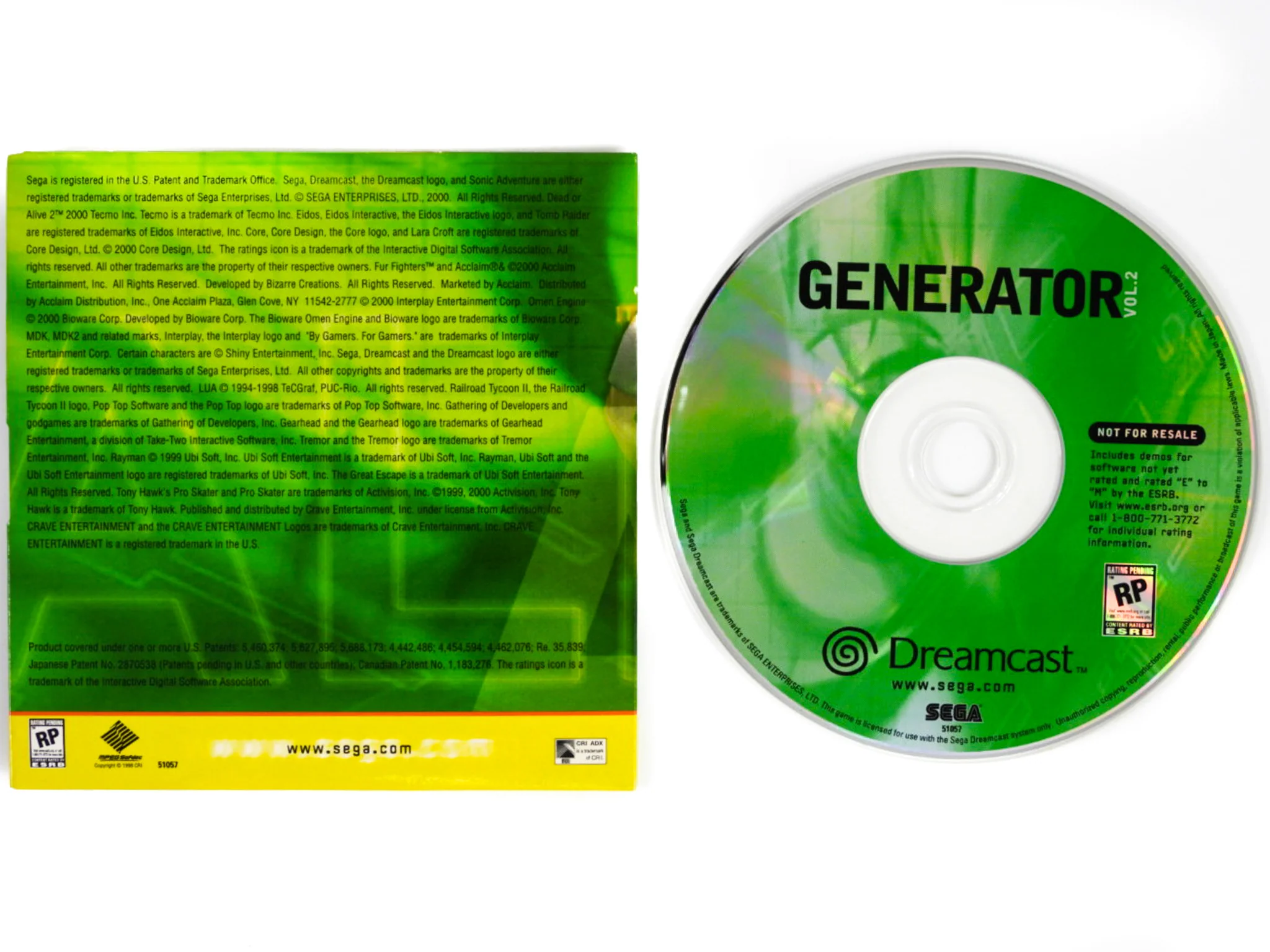 Generator Vol. 2 [Not For Resale] (Sega Dreamcast) - Image 2