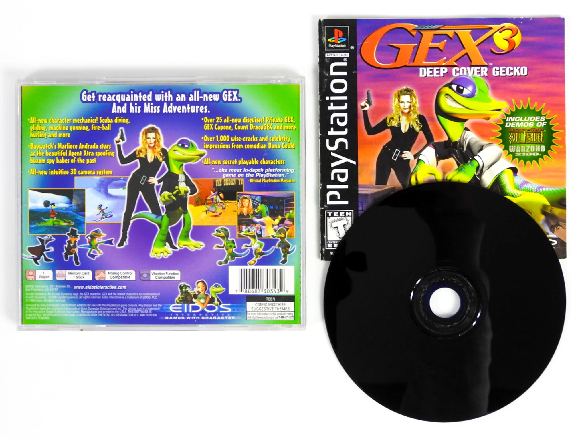 Gex 3: Deep Cover Gecko (PlayStation / PS1) - Image 3