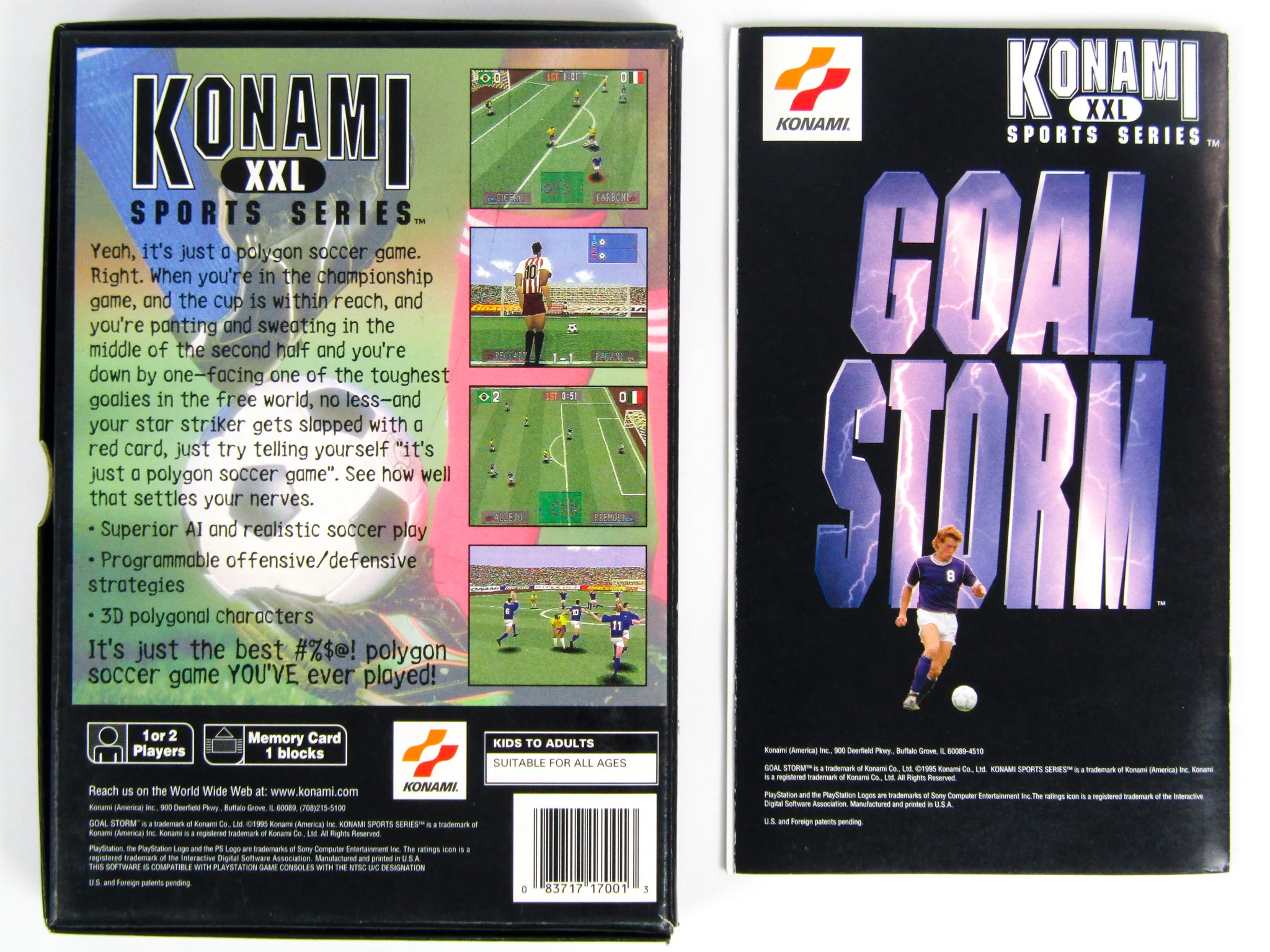 Goal Storm [Long Box] (PlayStation / PS1) - Image 3