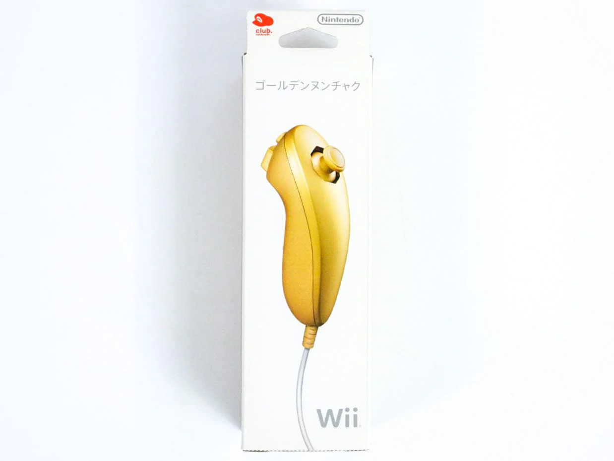 Nintendo Wii Nunchuk Controller Gold [Club Nintendo]