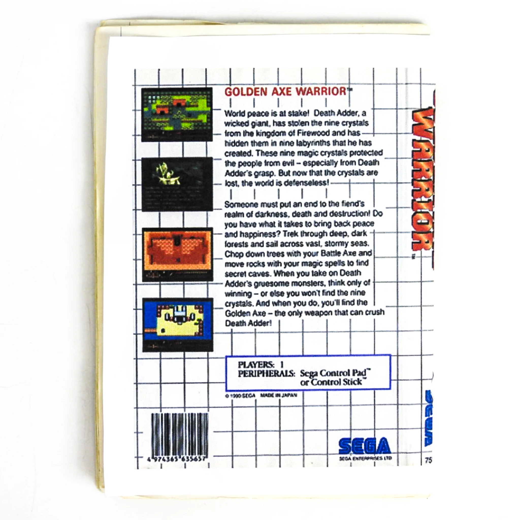 Golden Axe Warrior [PAL] (Sega Master System) - Image 3