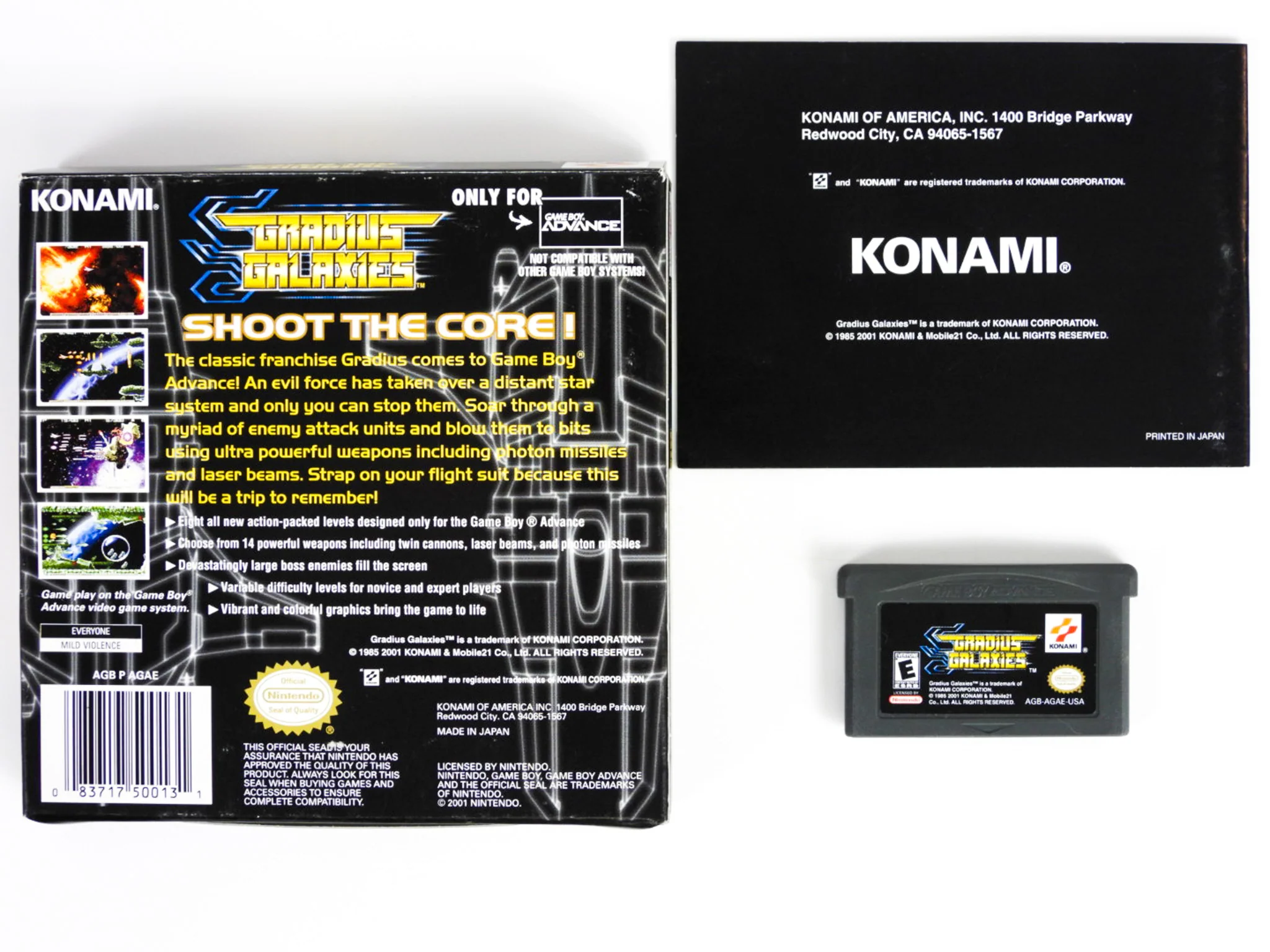 Gradius Galaxies (Nintendo Game Boy Advance / GBA) - Image 2