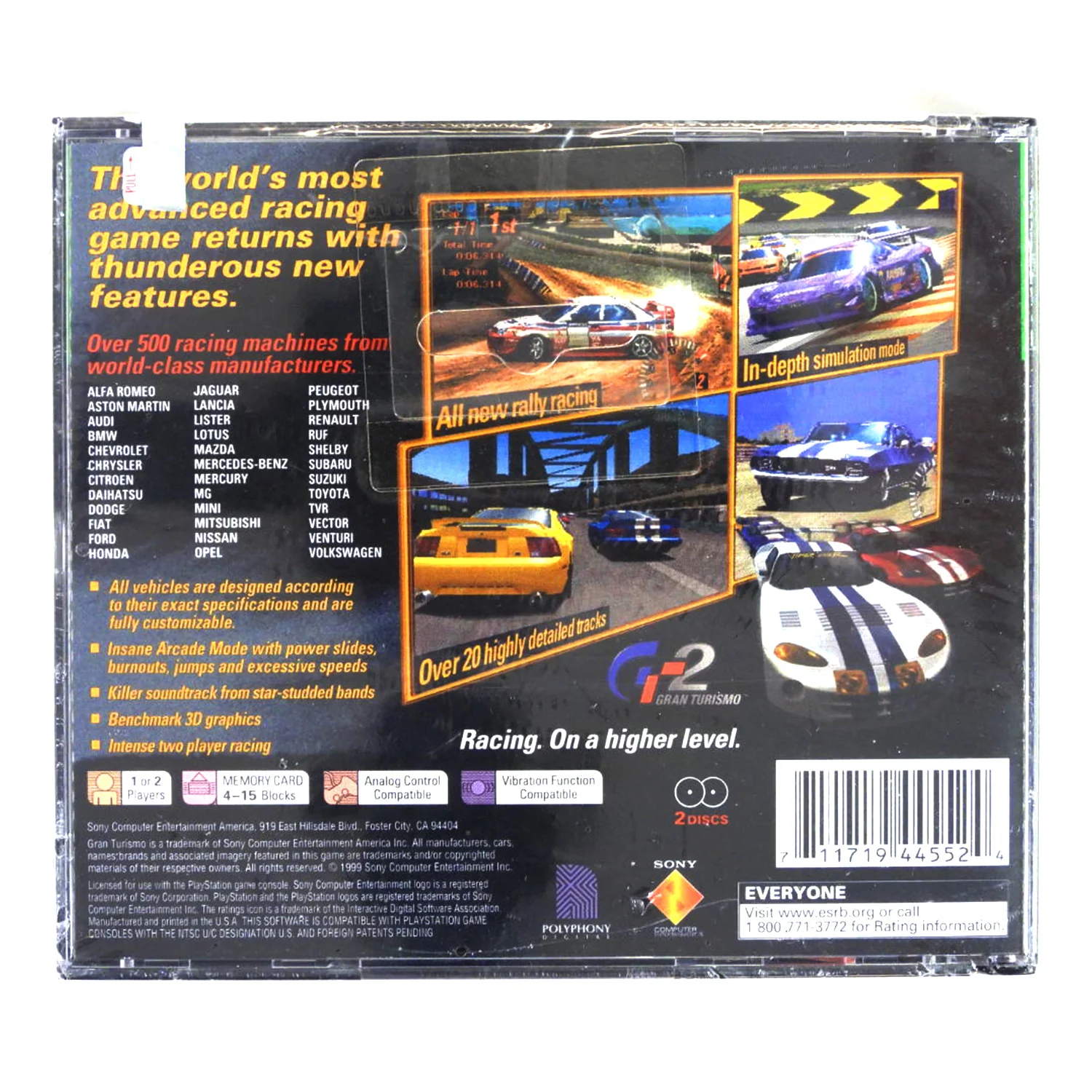 Gran Turismo 2 [Greatest Hits] (PlayStation / PS1) - Image 2
