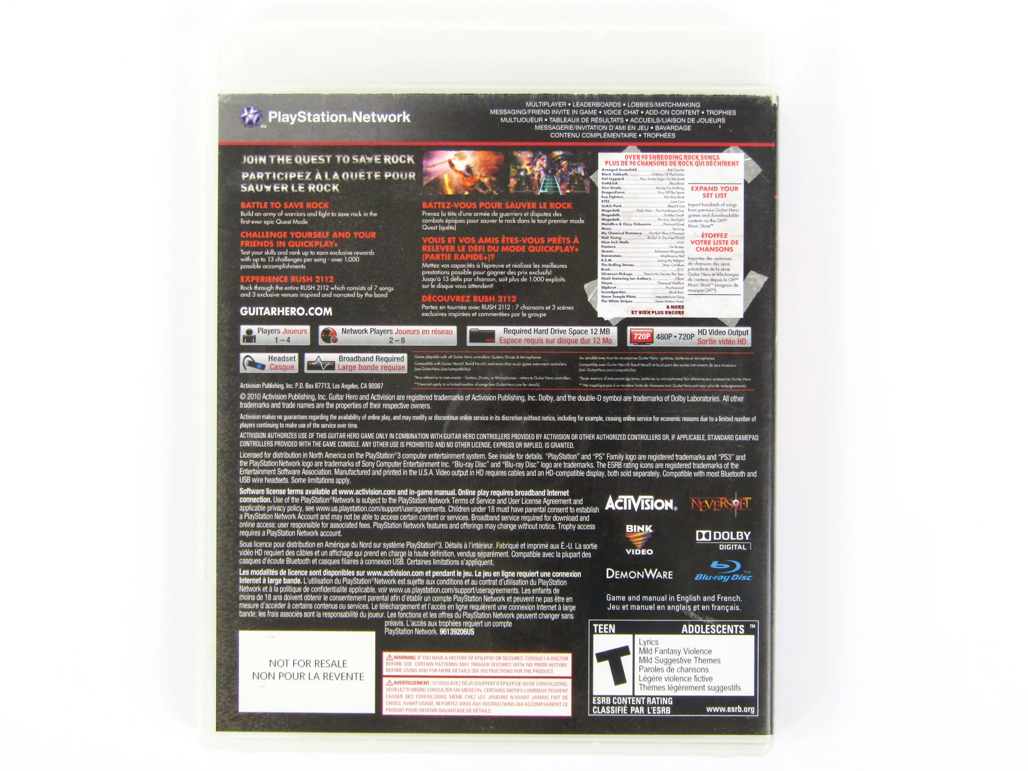 Guitar Hero: Warriors of Rock [Game Only] (PlayStation 3 / PS3) - Image 6