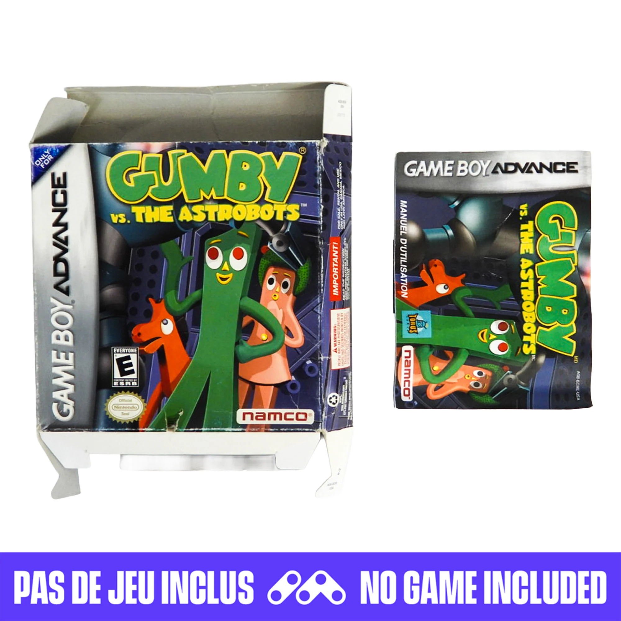 Gumby vs. the Astrobots [Box] (Nintendo Game Boy Advance / GBA)