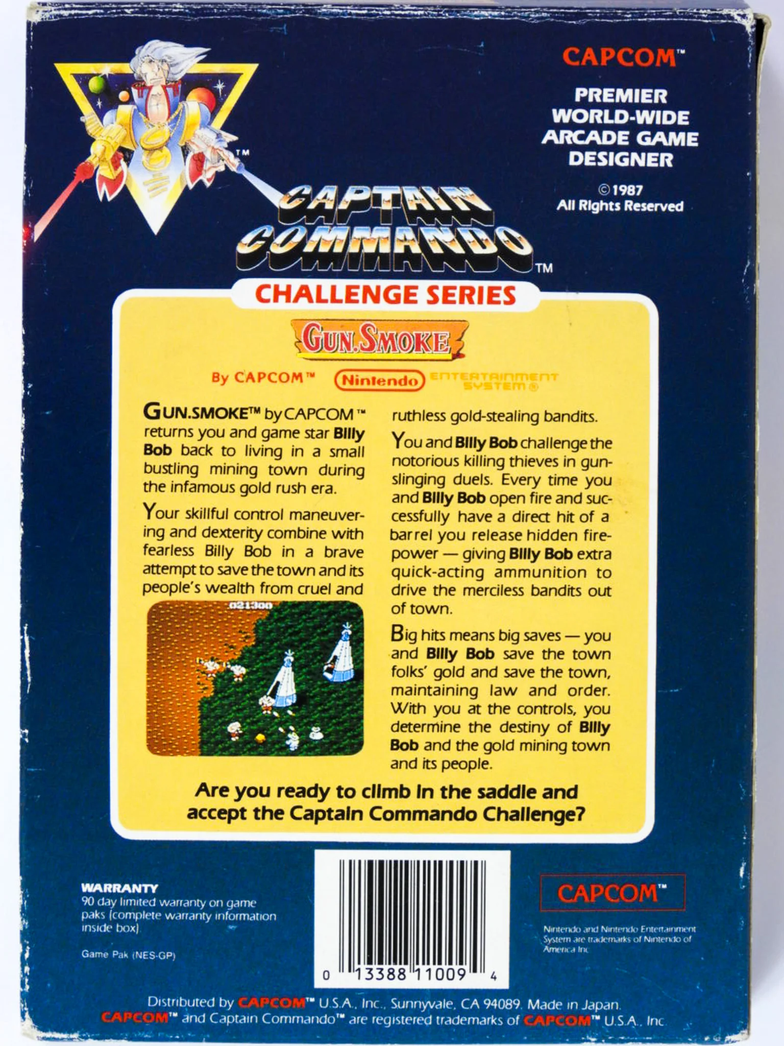 Gun.Smoke [Bar] (Nintendo / NES) - Image 3