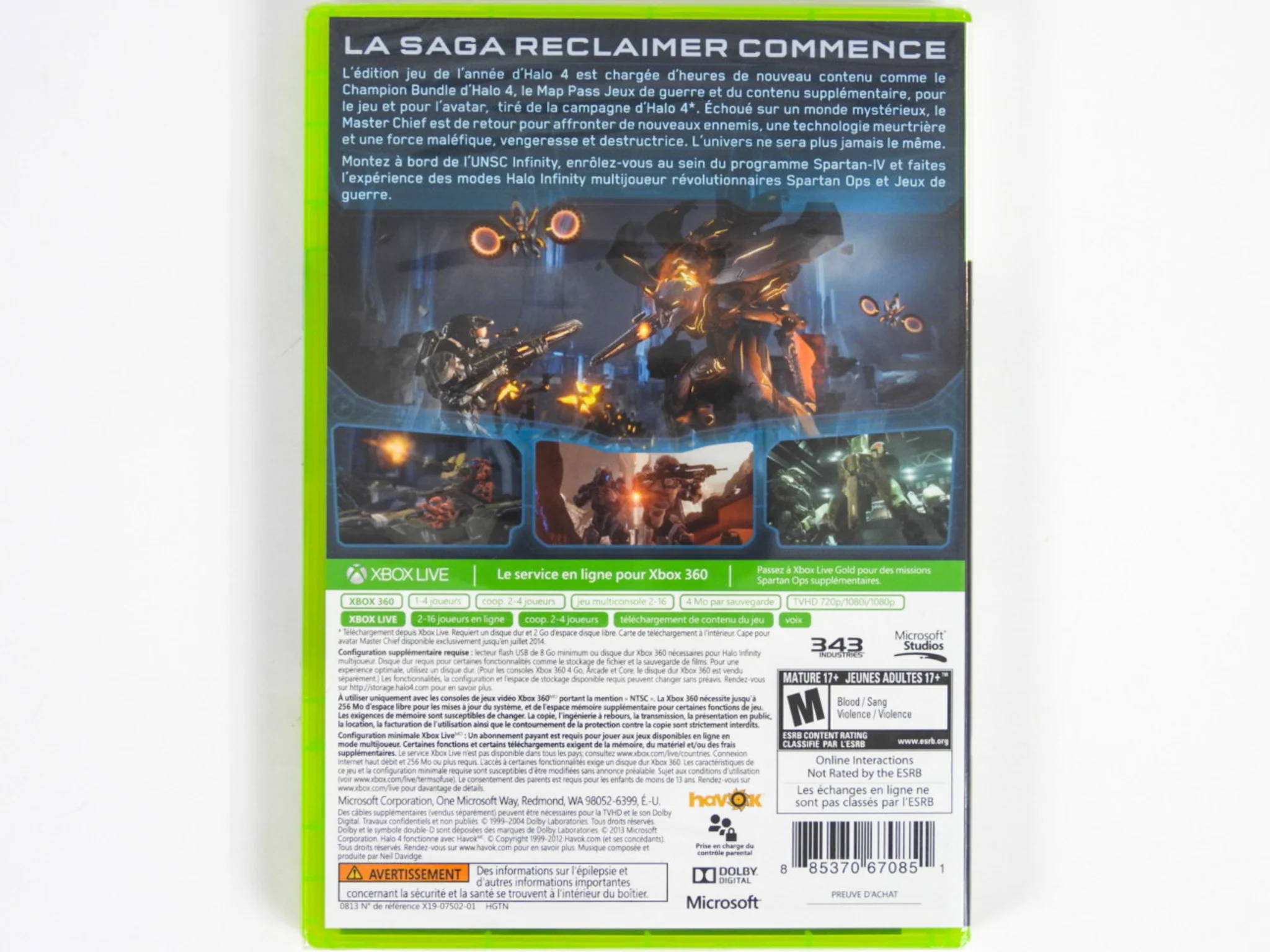 Halo 4 [French Version] [Game of the Year] (Xbox 360) - Image 2