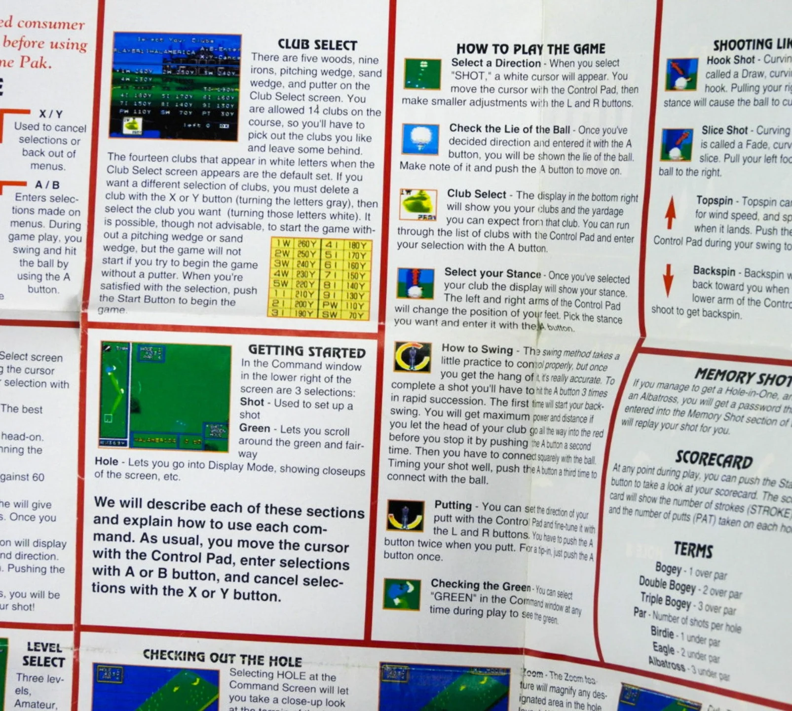 Hal's Hole In One Golf [Poster] (Super Nintendo / SNES) - Image 4
