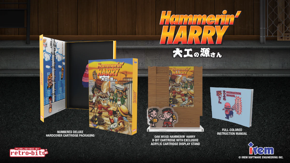 Hammerin’ Harry [Collector's Edition] [Limited Run Games] (Nintendo / NES) - Image 2
