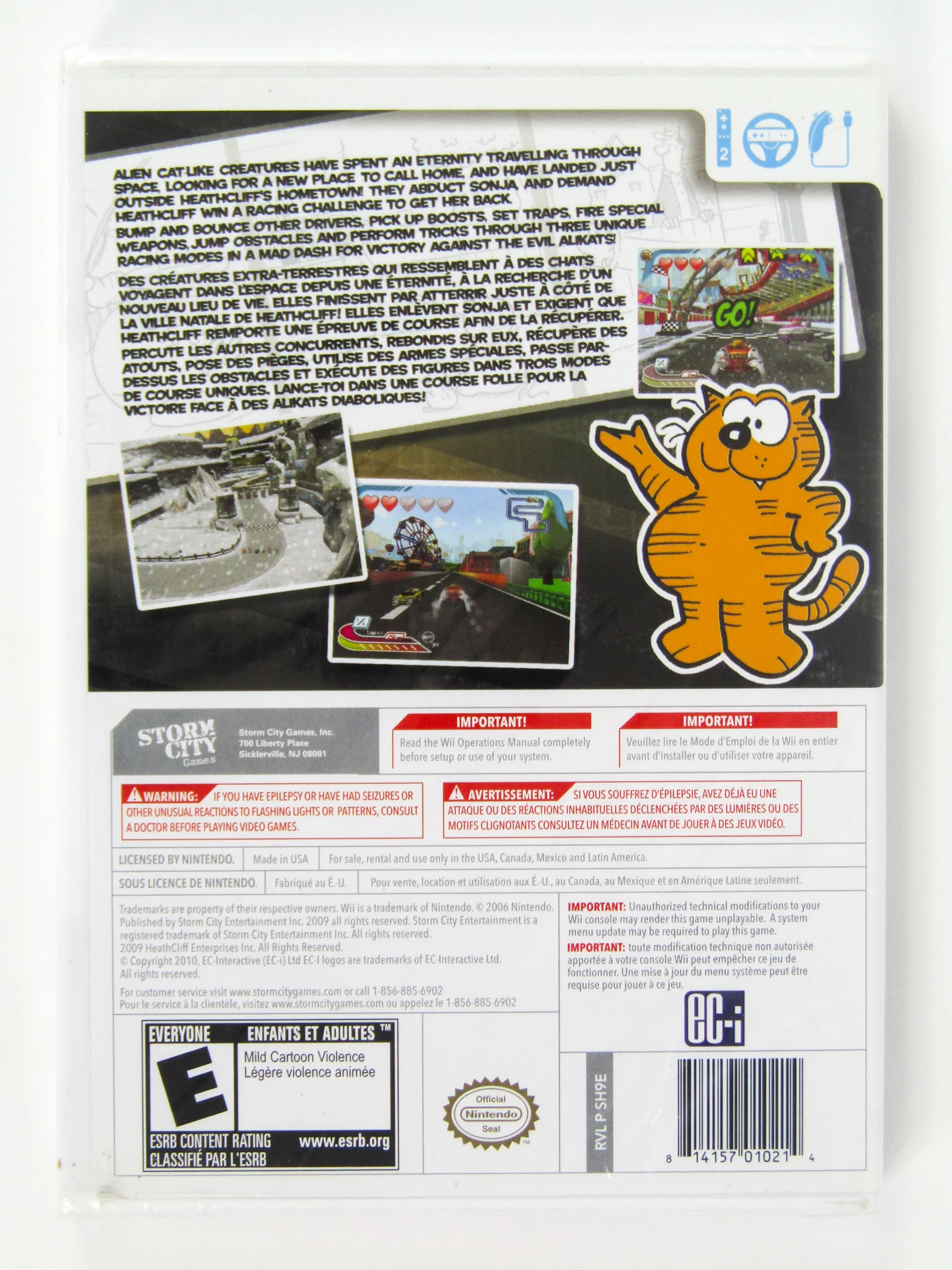 Heathcliff: The Fast And The Furriest (Nintendo Wii) - Image 2