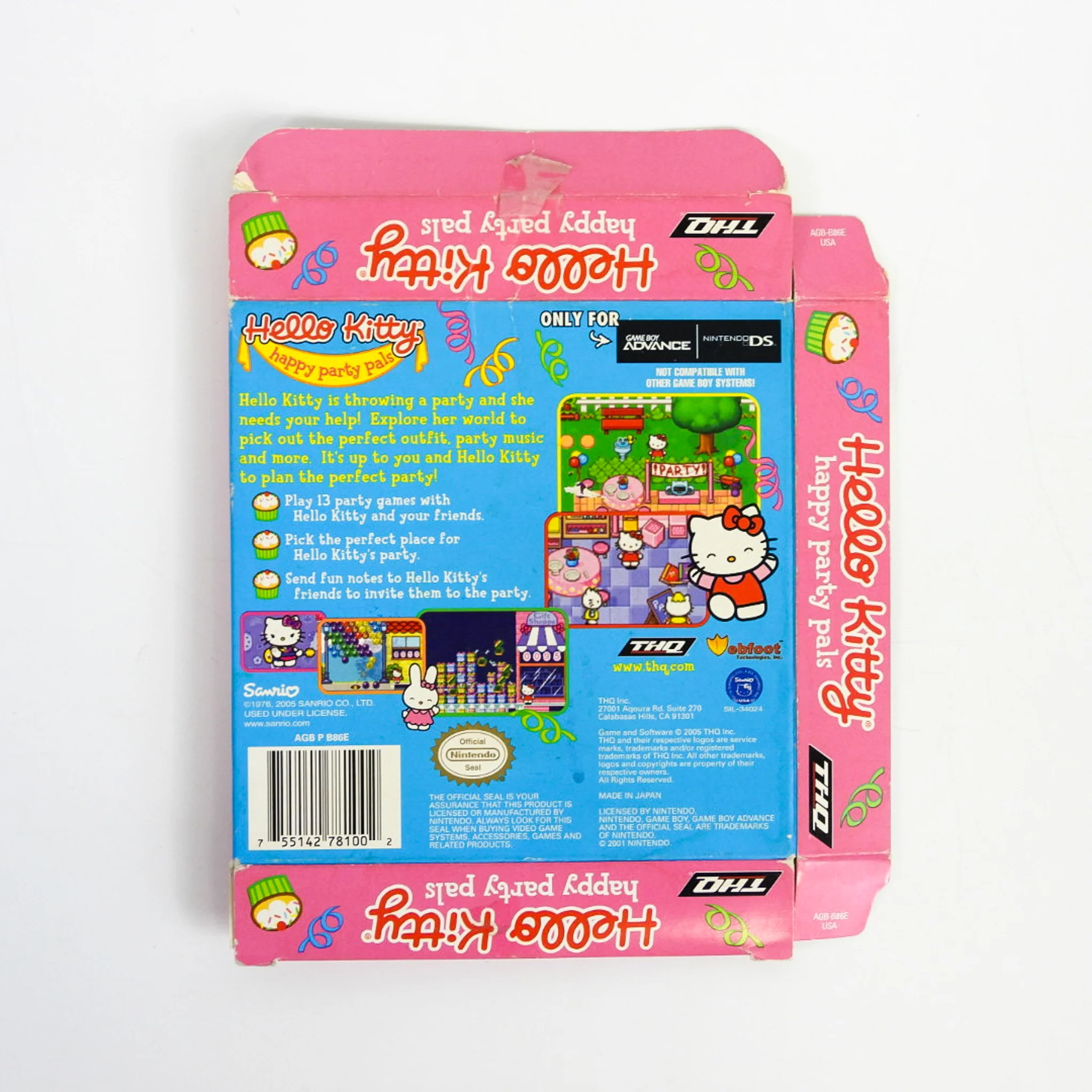 Hello Kitty Happy Party Pals [Box] (Nintendo Game Boy Advance / GBA) - Image 2