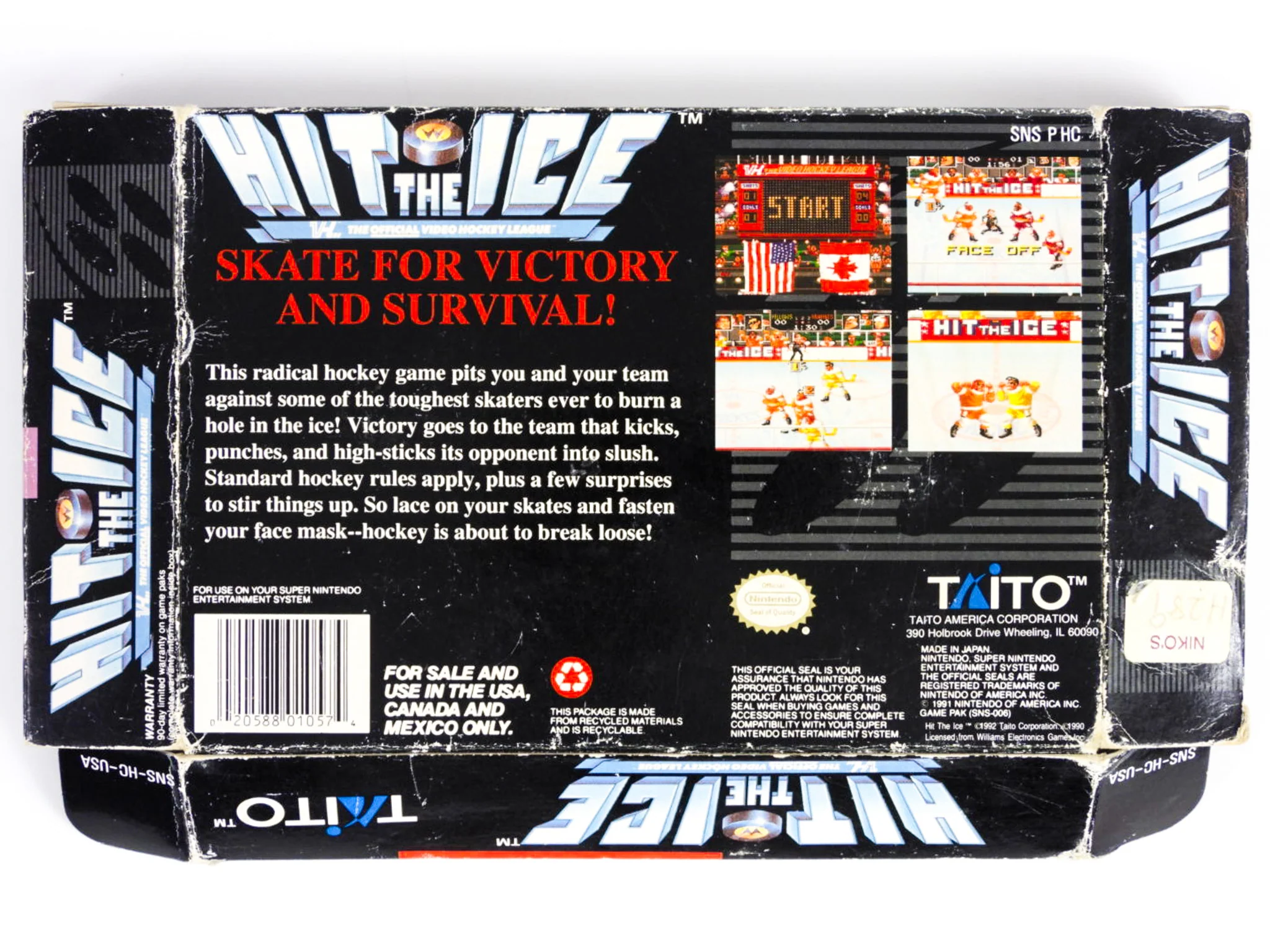 Hit The Ice [Box] (Super Nintendo / SNES) - Image 2