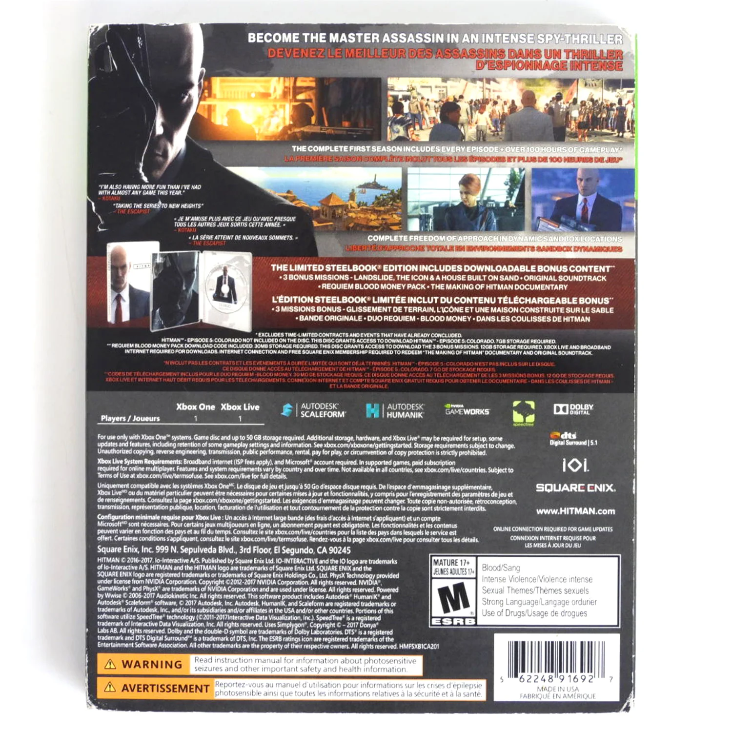 Hitman The Complete First Season [Steelbook] (Xbox One) - Image 6
