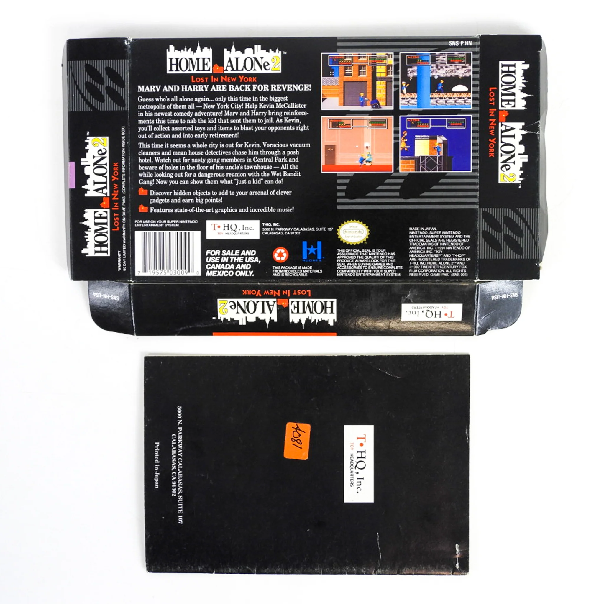 Home Alone 2 Lost In New York [Box] (Super Nintendo / SNES) - Image 2
