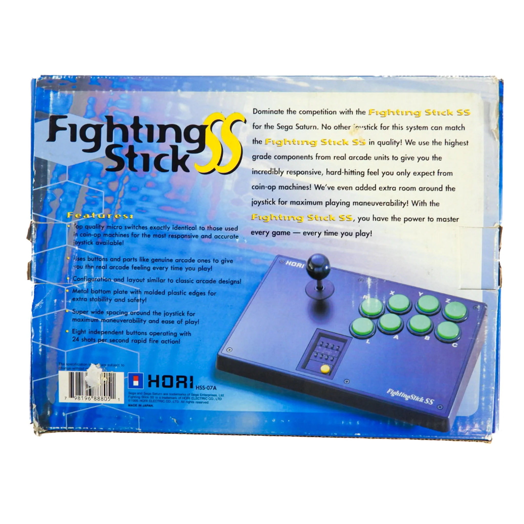 Hori Fighting Stick SS (Sega Saturn) - Image 2