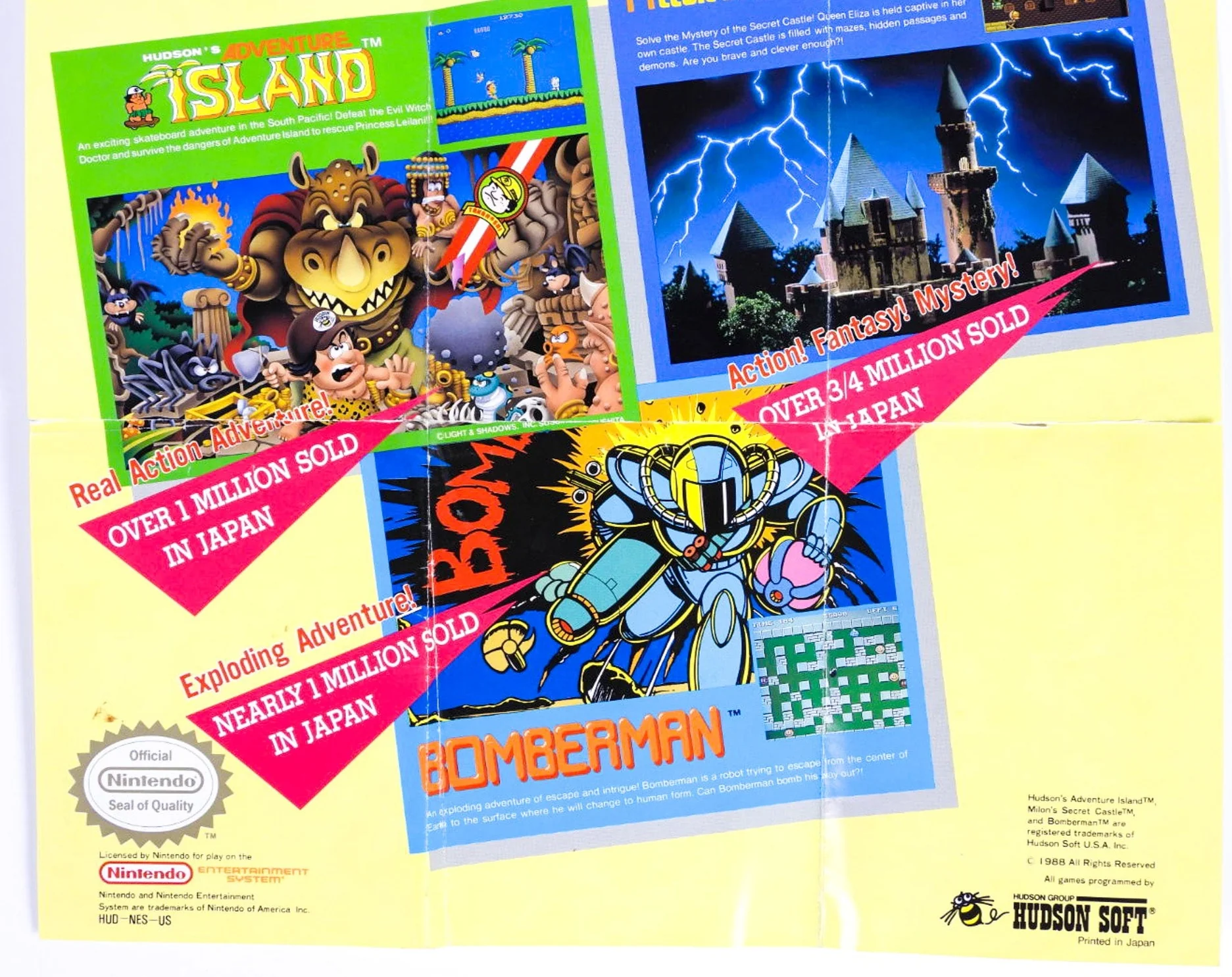 Hudson Soft [Poster] (Nintendo / NES) - Image 2