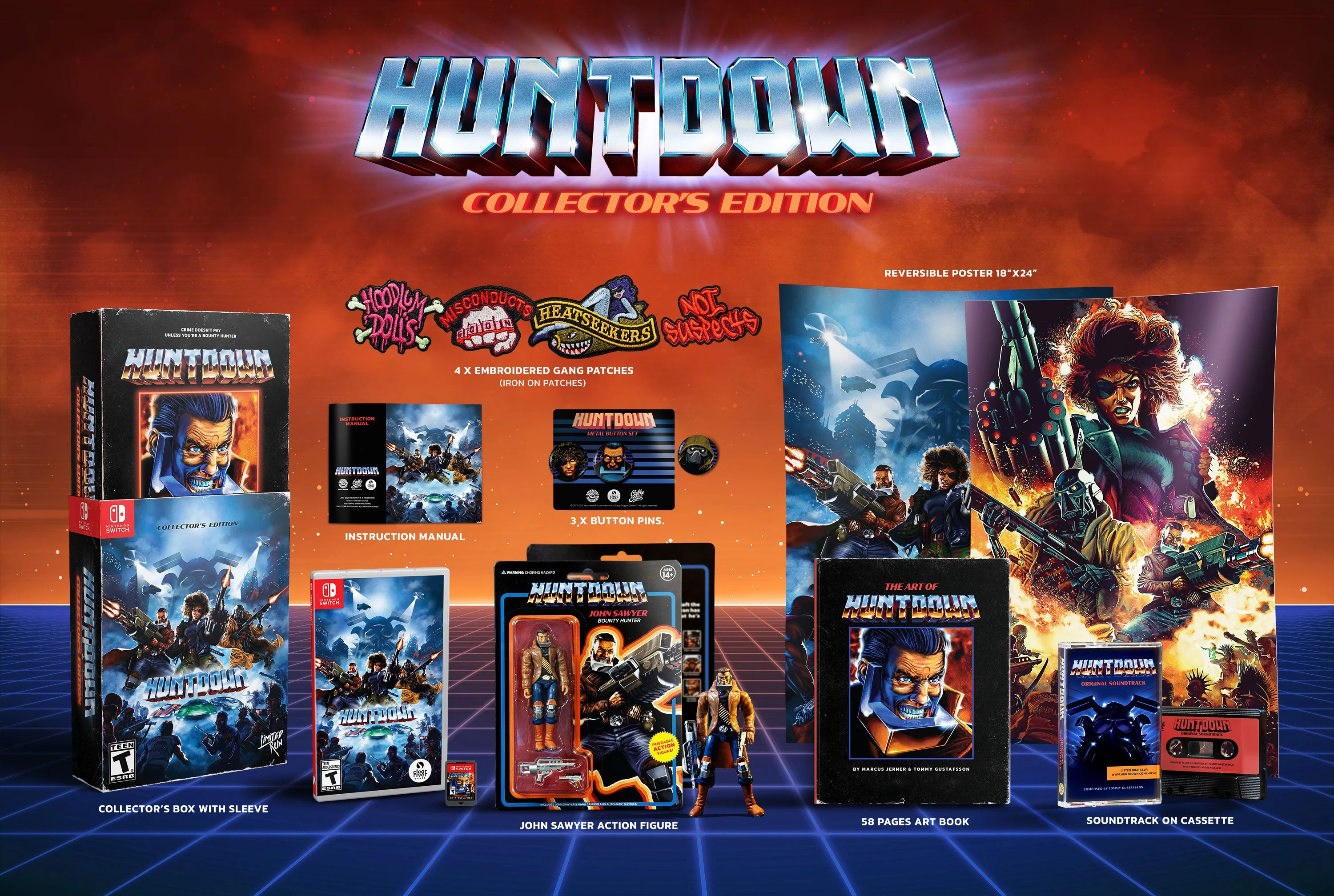 Huntdown [Collector's Edition] [Limited Run Games] (Nintendo Switch) - Image 2