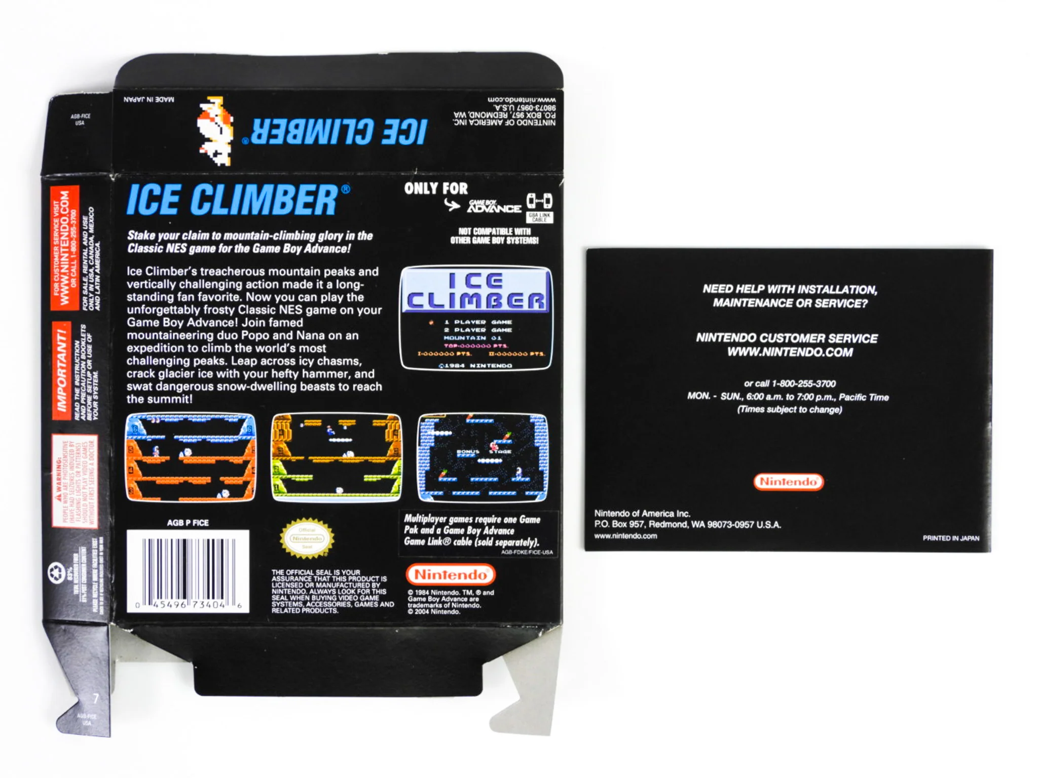Ice Climber [Classic NES Series] [Box] (Nintendo Game Boy Advance / GBA) - Image 2