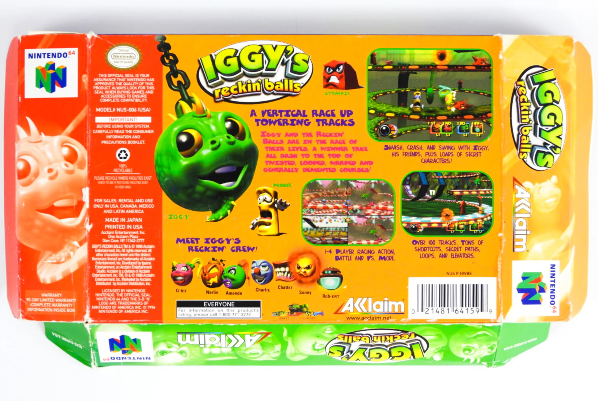 Iggy's Reckin' Balls [Box] (Nintendo 64 / N64) - Image 2