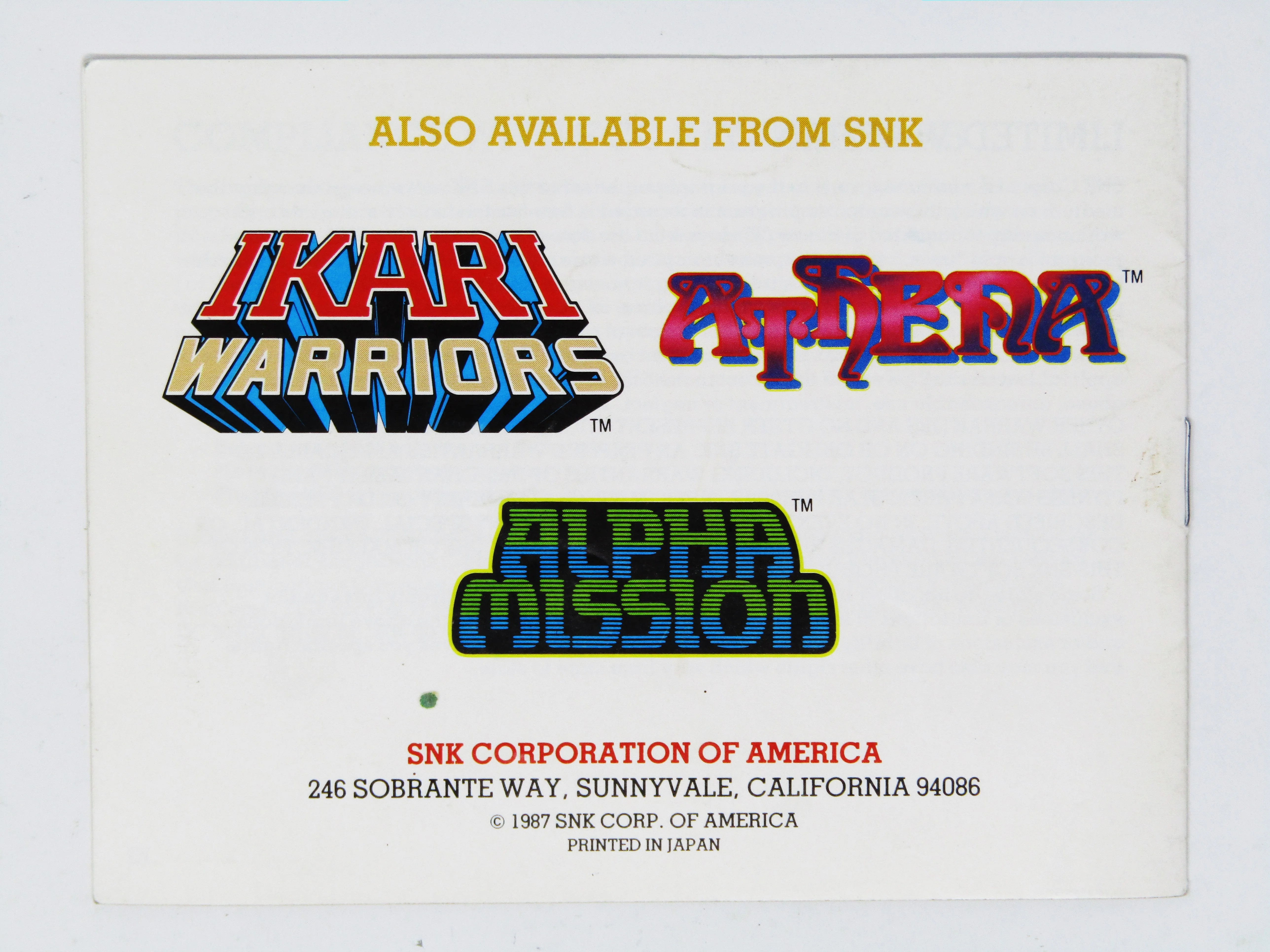 Ikari Warriors II 2 [Manual] (Nintendo / NES) - Image 2