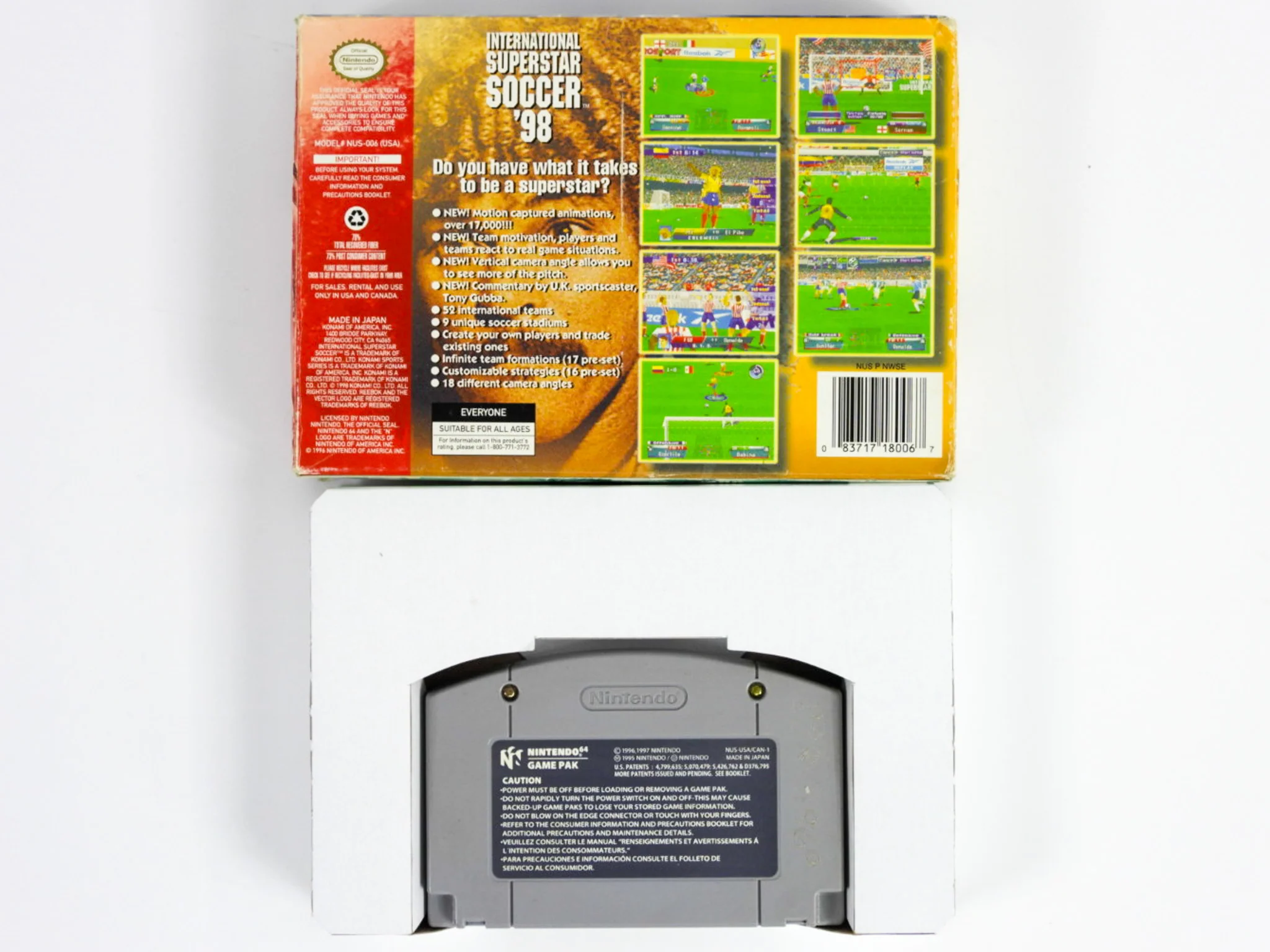 International Superstar Soccer 98 (Nintendo 64 / N64) - Image 2