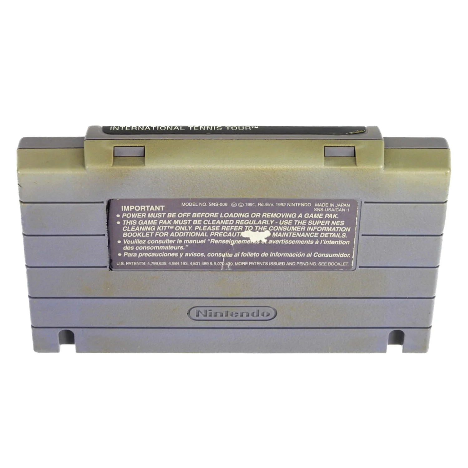 International Tennis Tour (Super Nintendo / SNES) - Image 4