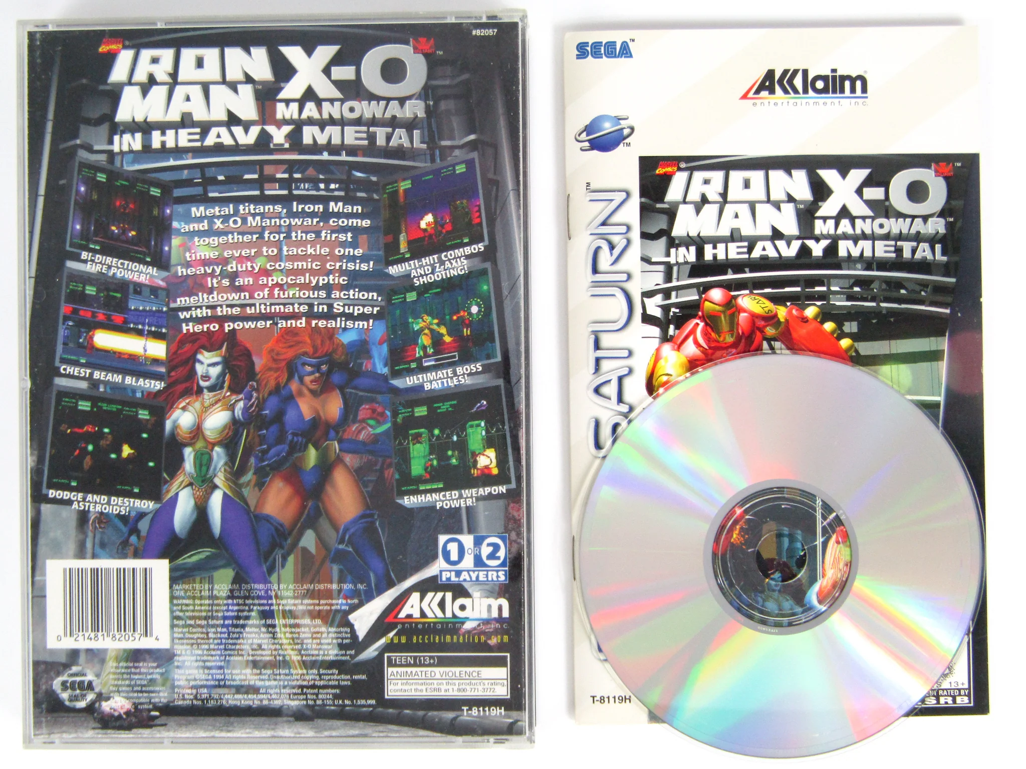 Iron Man X-O Manowar in Heavy Metal (Sega Saturn)