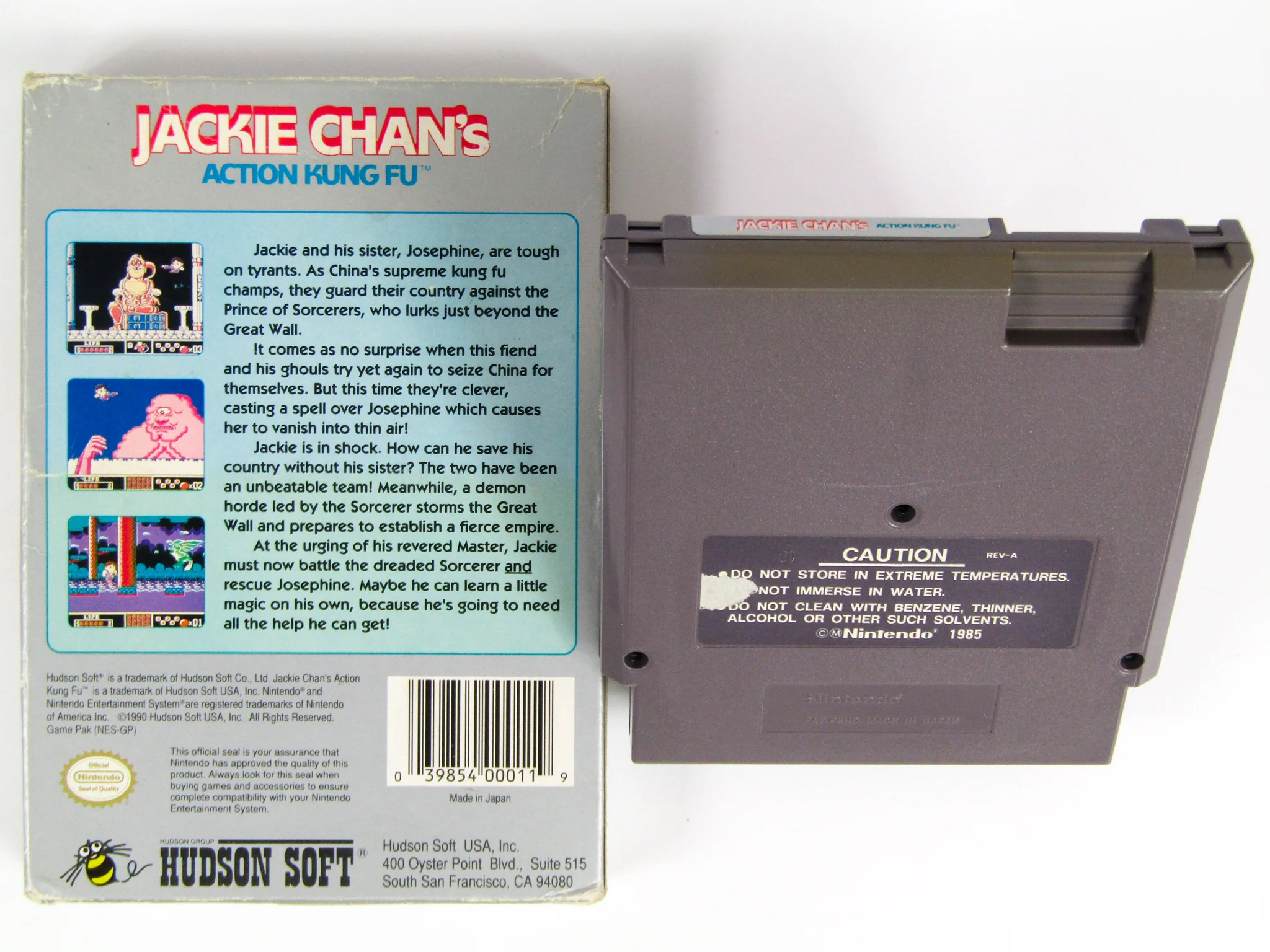 Jackie Chan's Action Kung Fu (Nintendo / NES) - Image 2