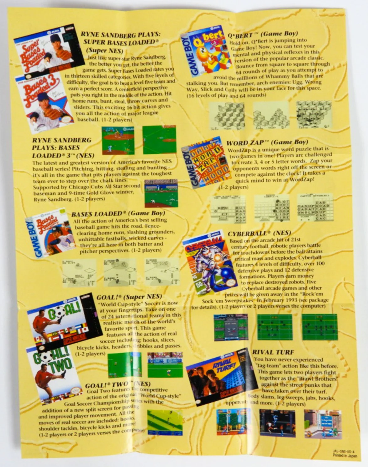 Jaleco Let The Adventures Begin [Poster] (Super Nintendo / SNES) - Image 2