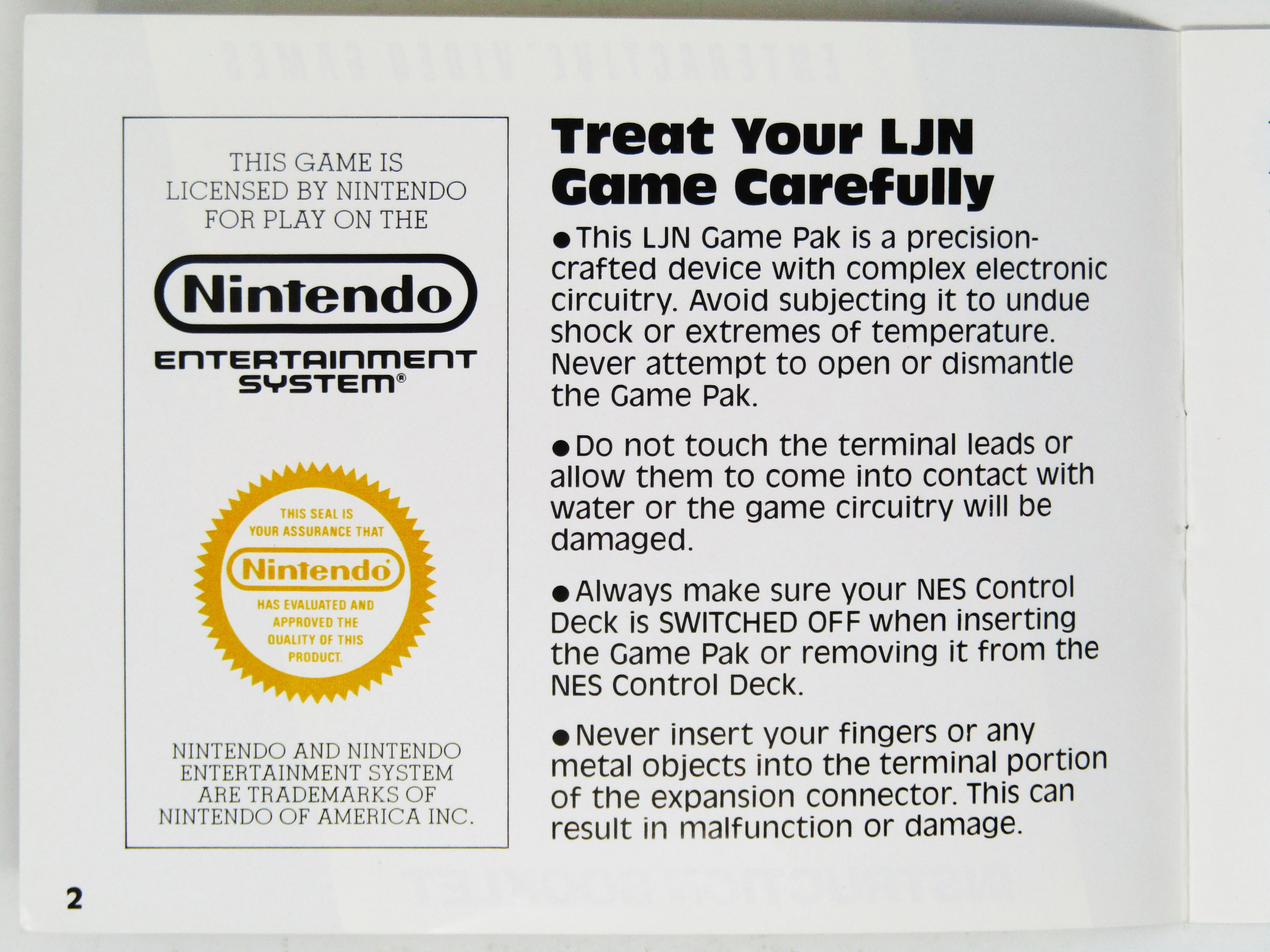 Jaws [5 Screws] [Manual] (Nintendo / NES) - Image 4