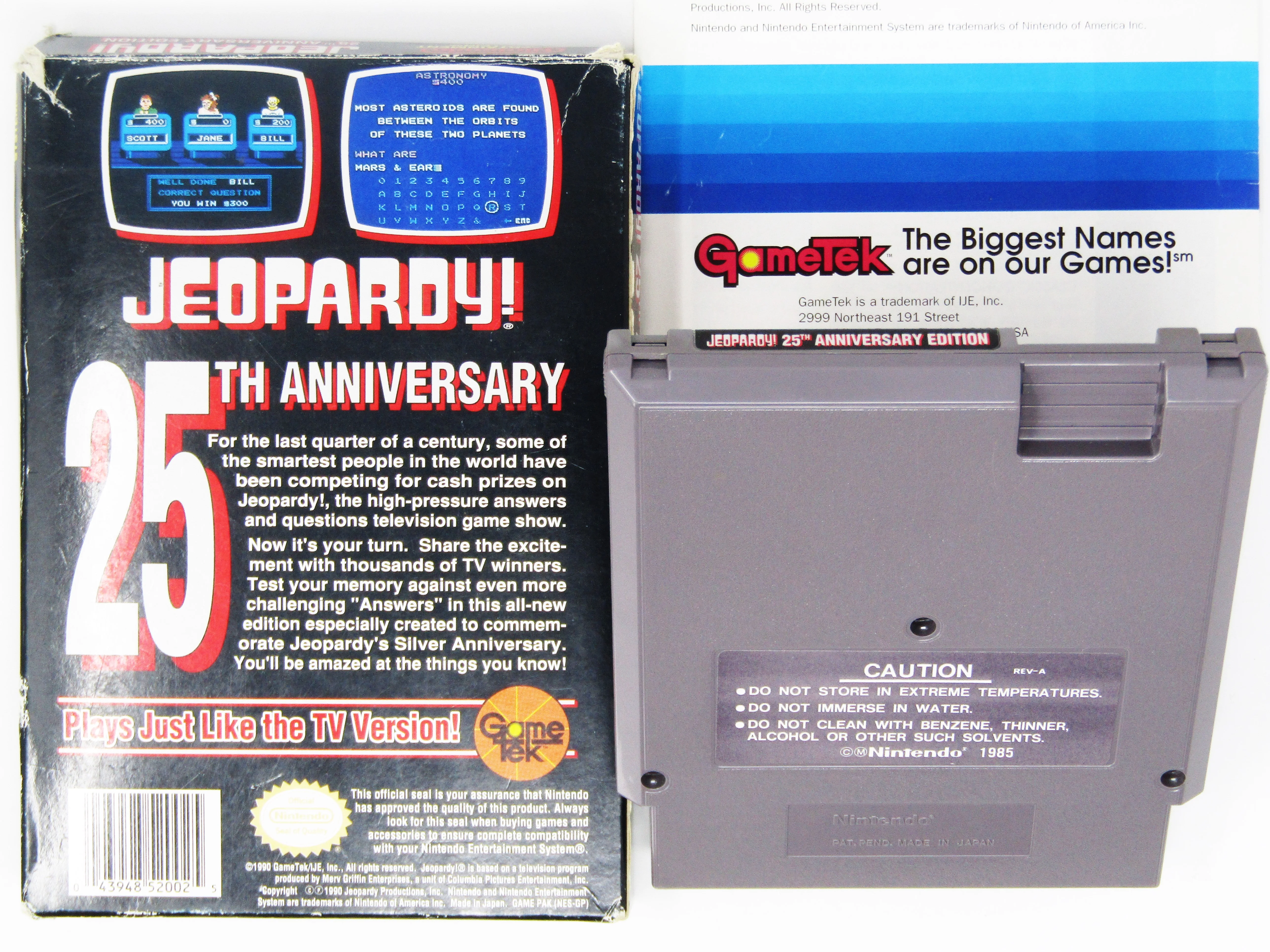 Jeopardy 25th Anniversary (Nintendo / NES) - Image 2