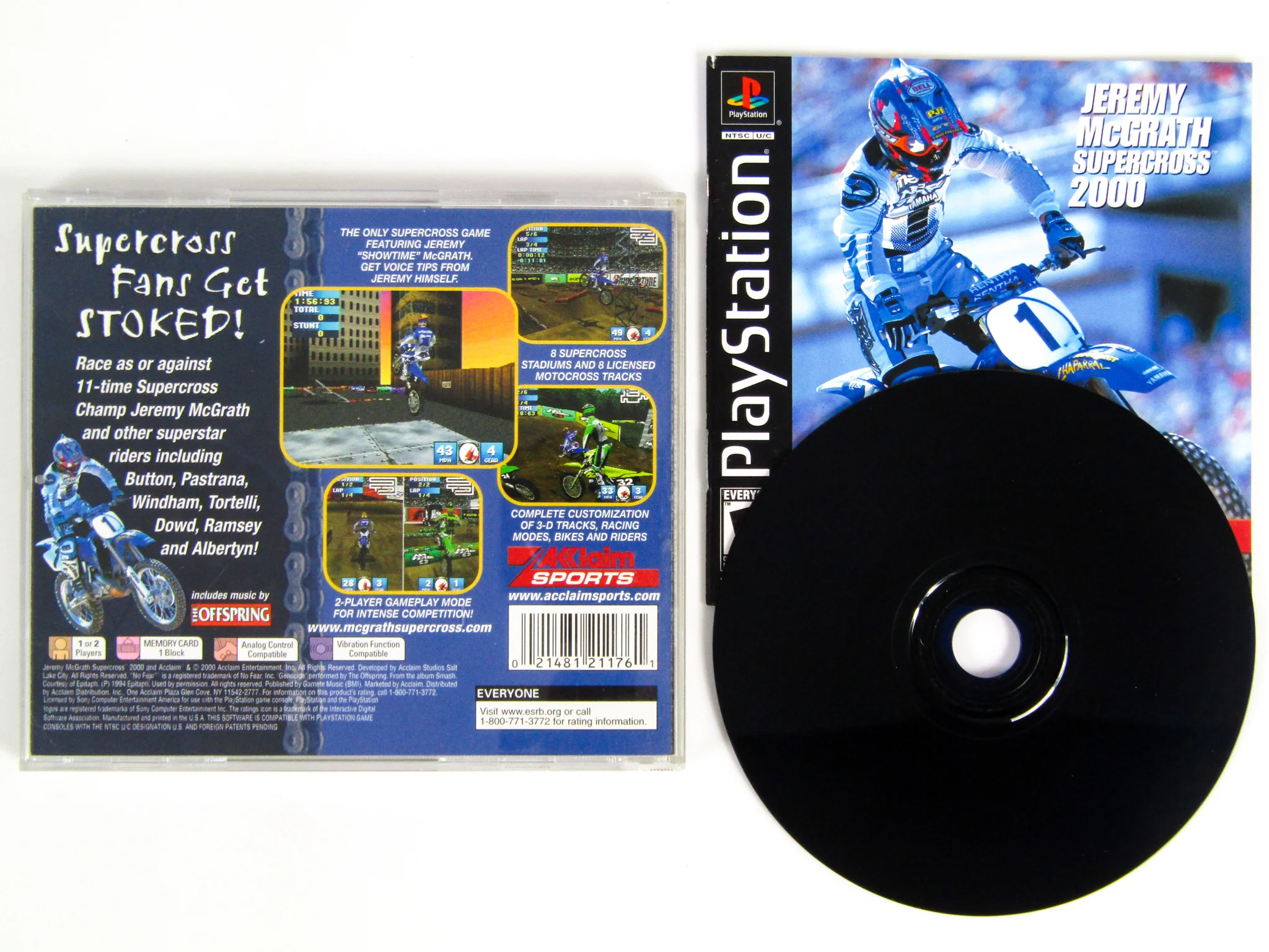 Jeremy McGrath Supercross 2000 (PlayStation / PS1)