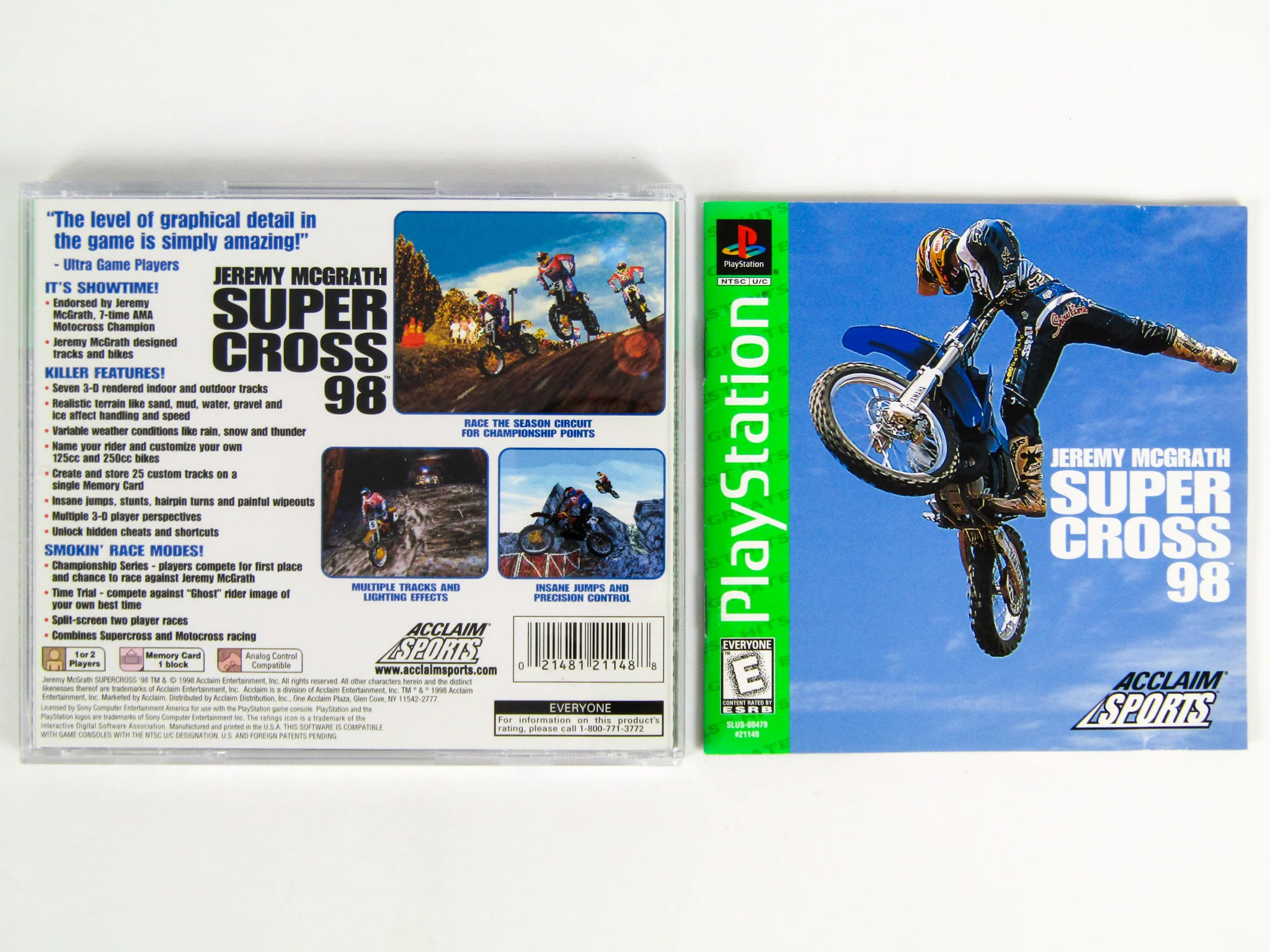 Jeremy McGrath Supercross 98 [Greatest Hits] (PlayStation / PS1) - Image 2