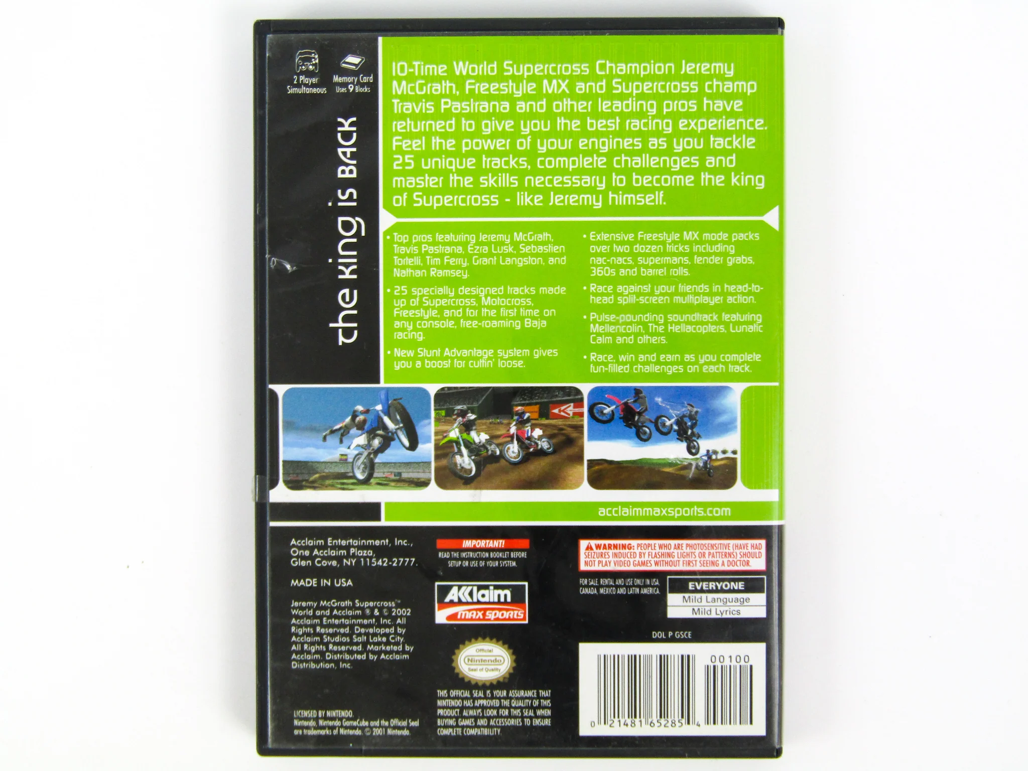 Jeremy McGrath Supercross World (Nintendo GameCube) - Image 2