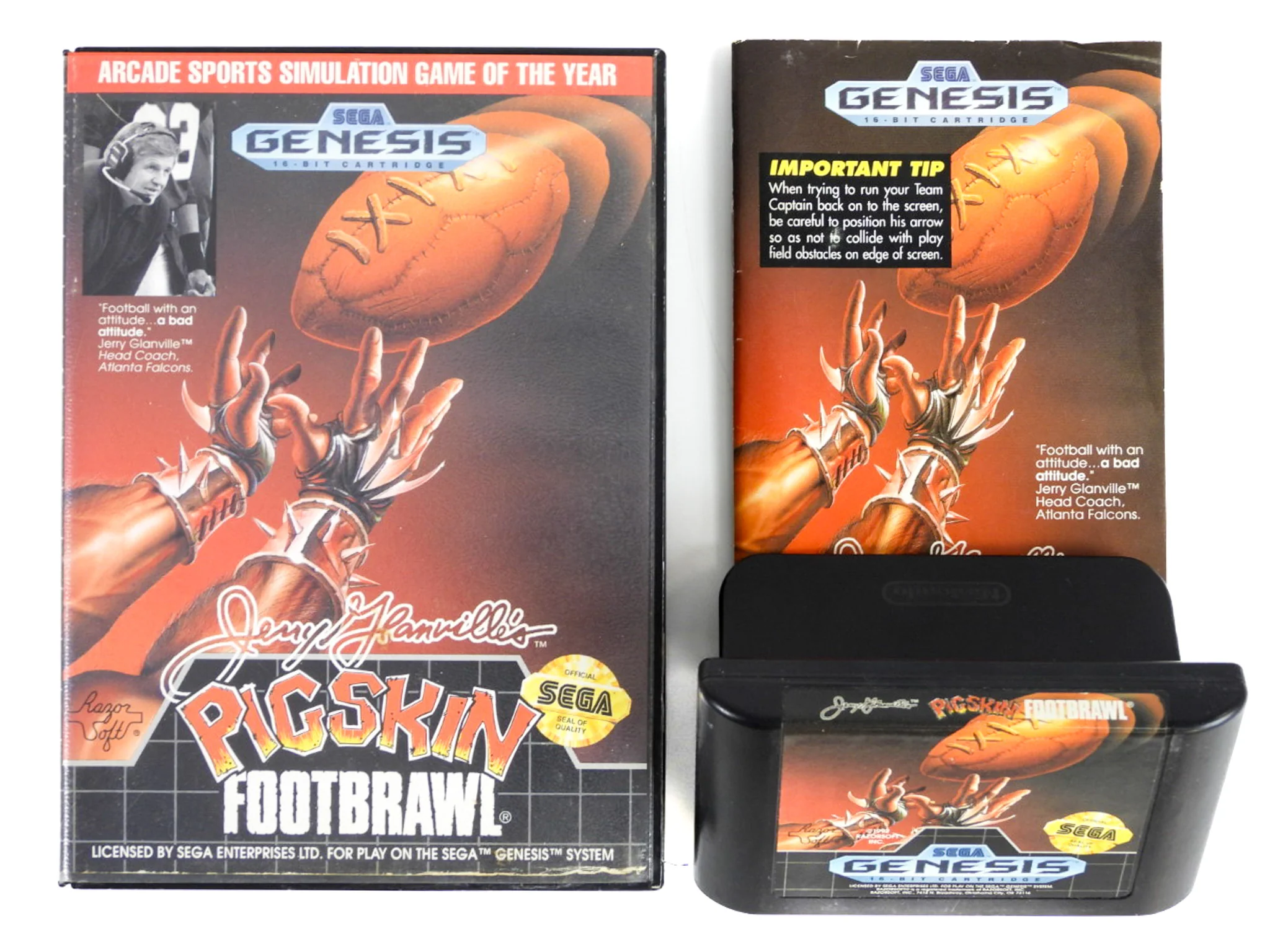 Jerry Glanville's Pigskin Footbrawl (Sega Genesis) - Image 2