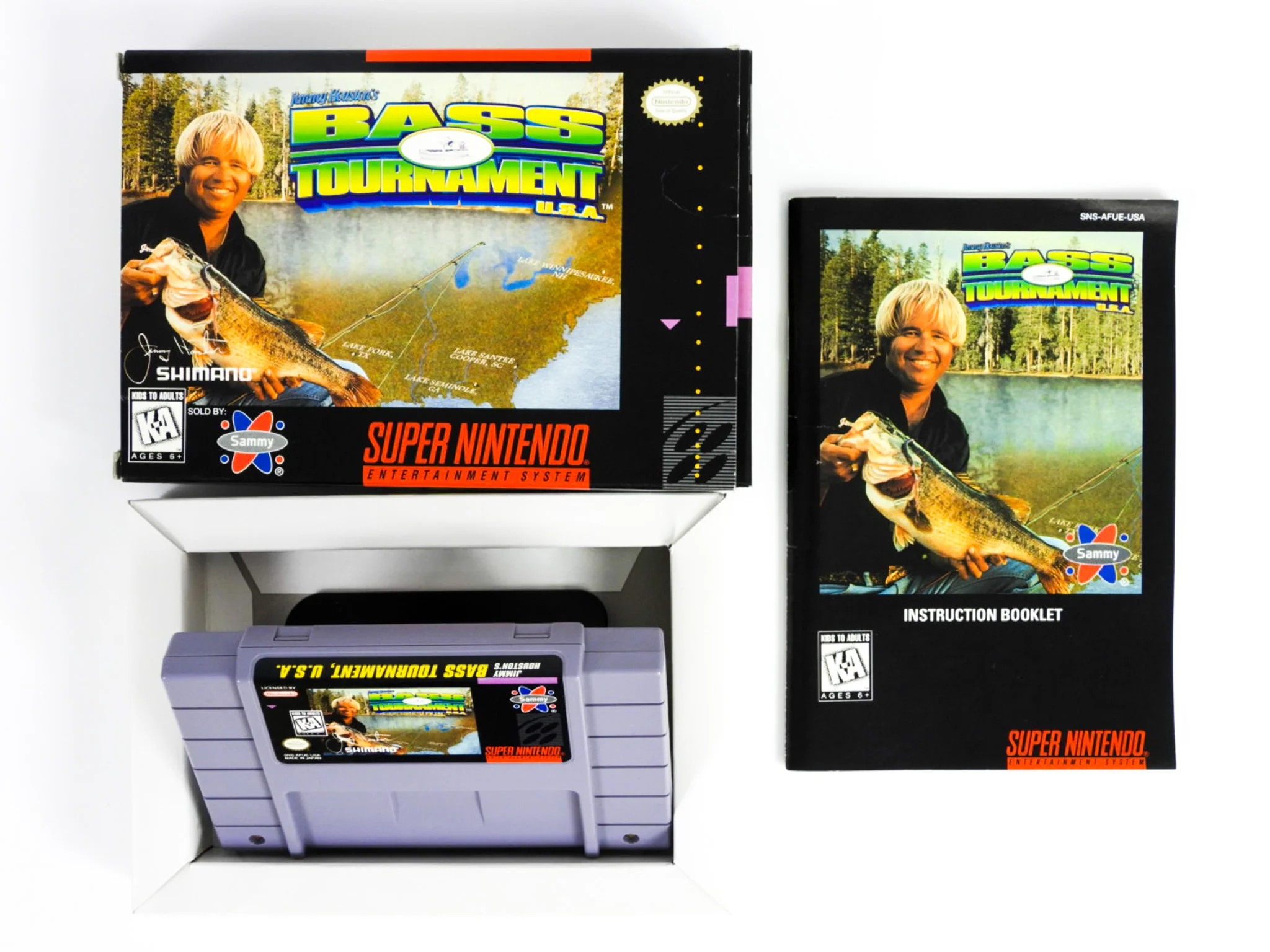 Jimmy Houston's Bass Tournament U.S.A. (Super Nintendo / SNES)
