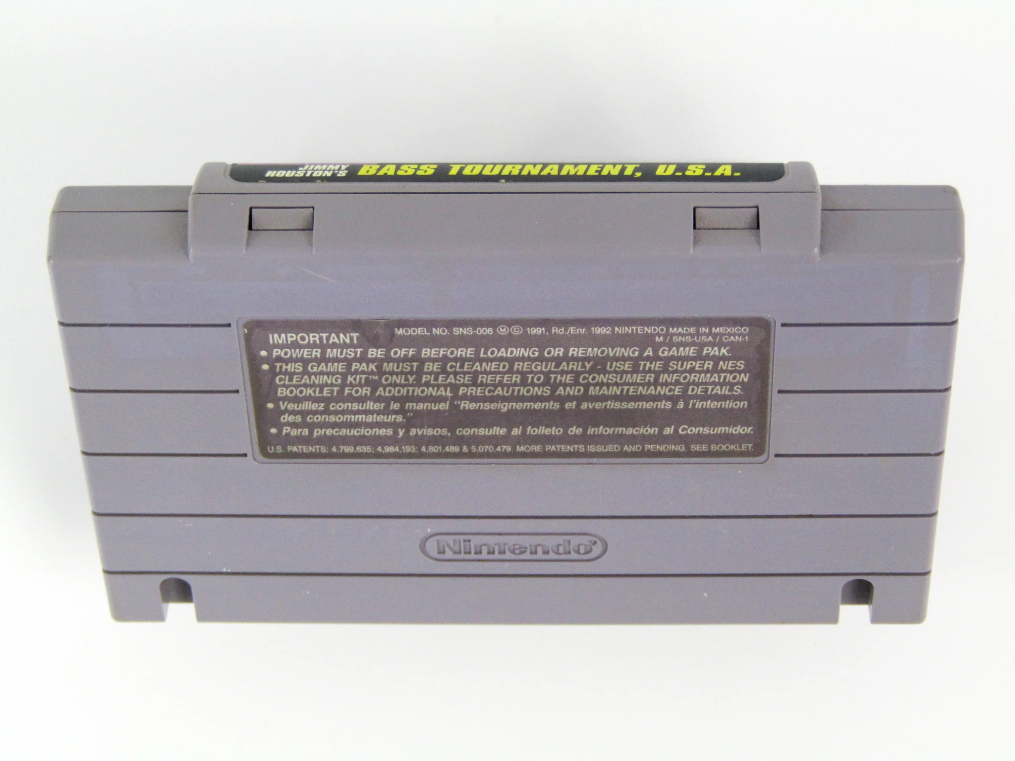 Jimmy Houston's Bass Tournament U.S.A. (Super Nintendo / SNES) - Image 4