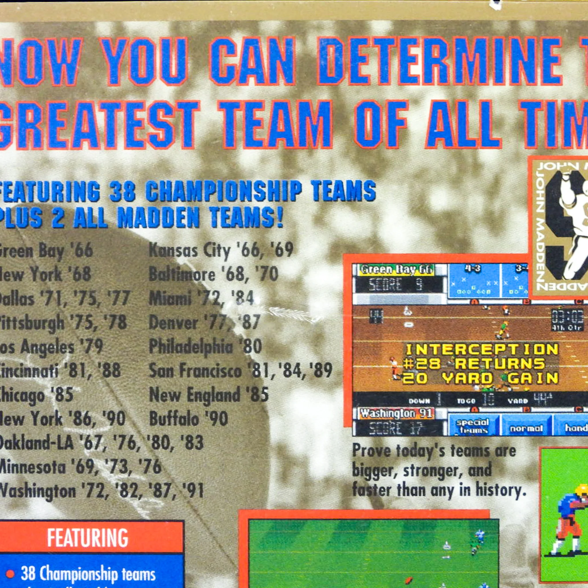 John Madden Football '93 [Championship Edition] (Sega Genesis) - Image 3