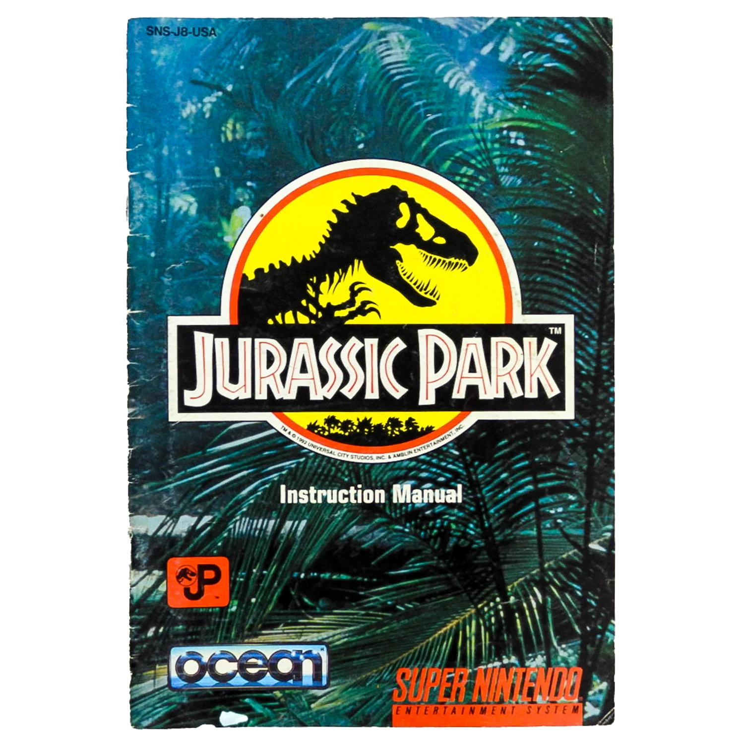 Jurassic Park [Manual] (Super Nintendo / SNES)