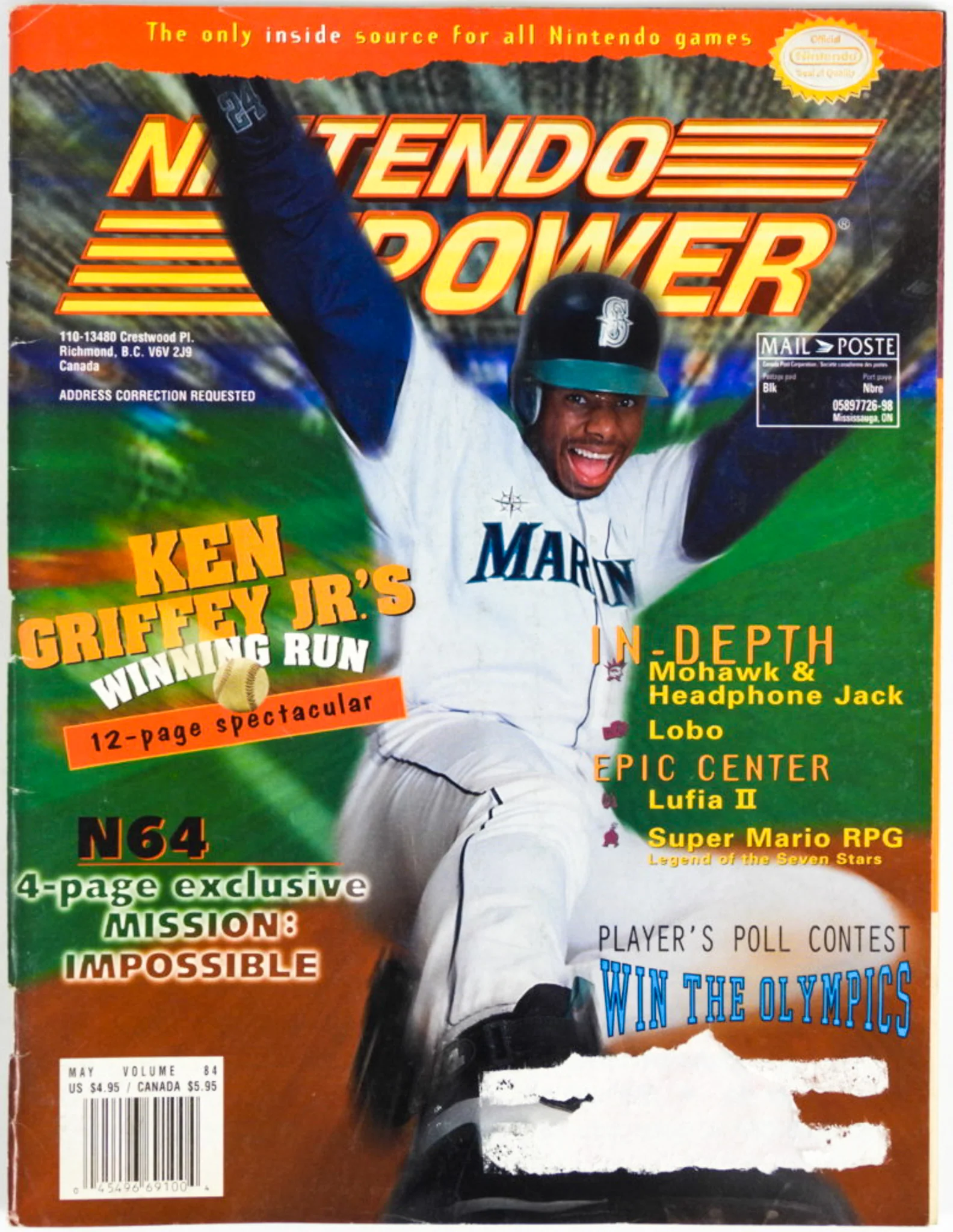Ken Griffey Jr Winning Run [Volume 84] [Nintendo Power] (Magazines) - Image 3