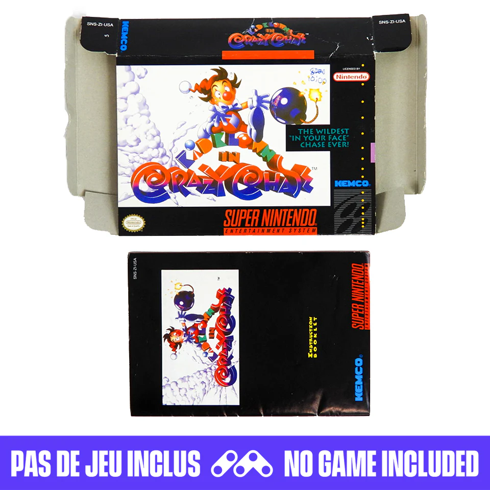 Kid Klown in Crazy Chase [Box] (Super Nintendo / SNES)