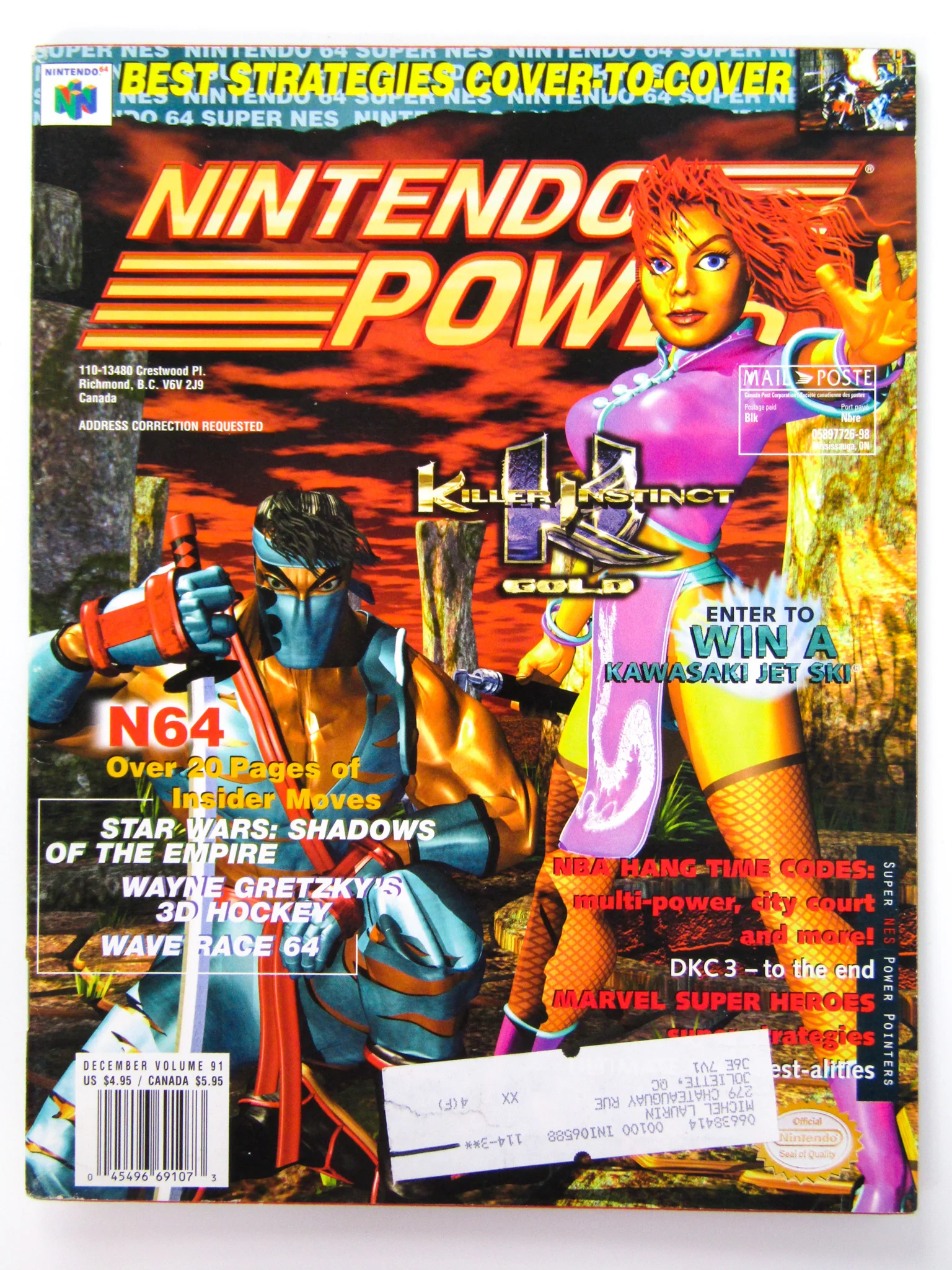 Killer Instinct Gold [Volume 91] [Nintendo Power] (Magazines) - Image 10