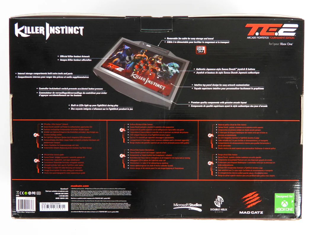 Killer Instinct TE2 Arcade Fightstick [Mad Catz] (Xbox One) - Image 2