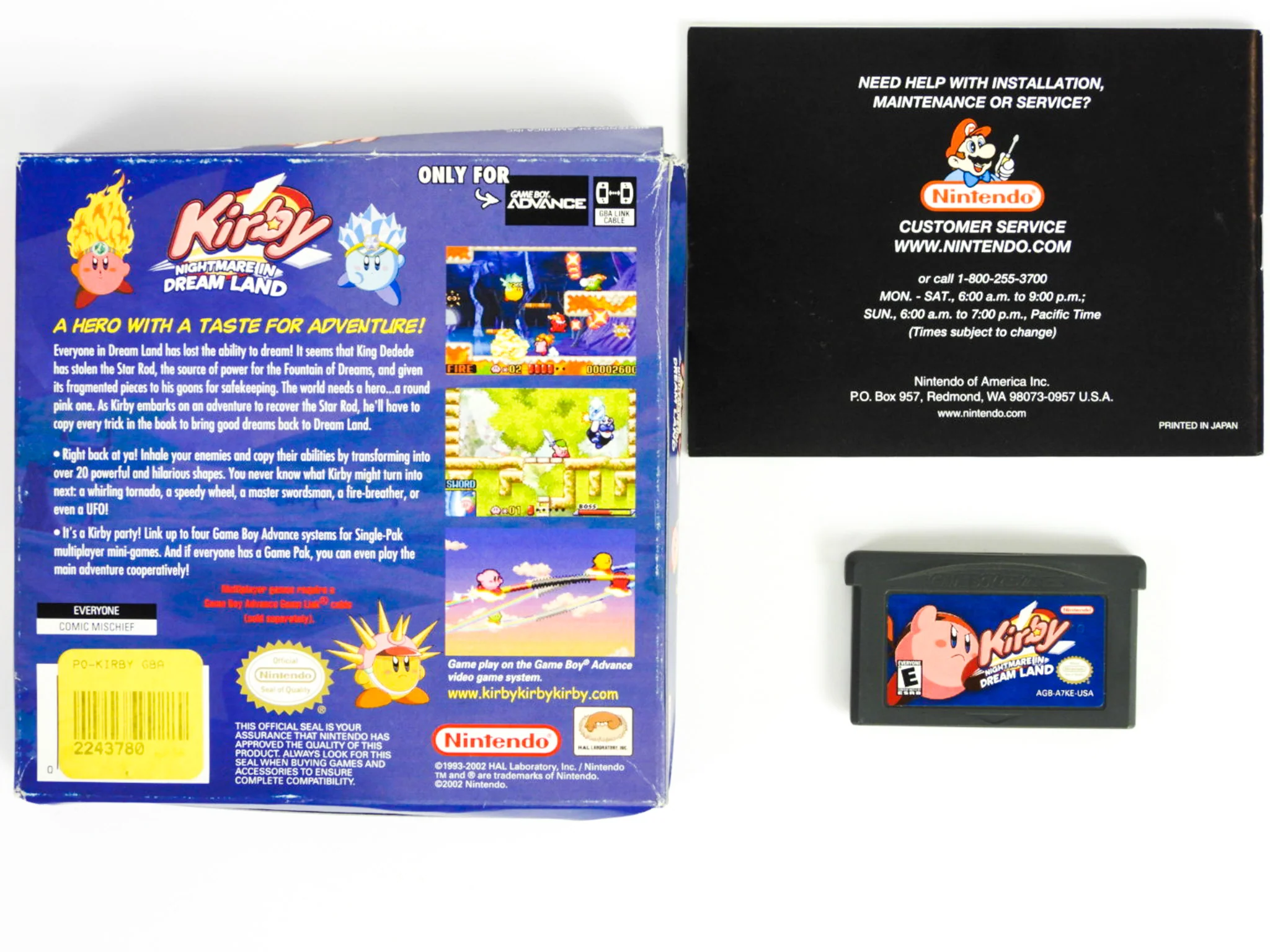 Kirby Nightmare In Dreamland (Nintendo Game Boy Advance / GBA) - Image 5