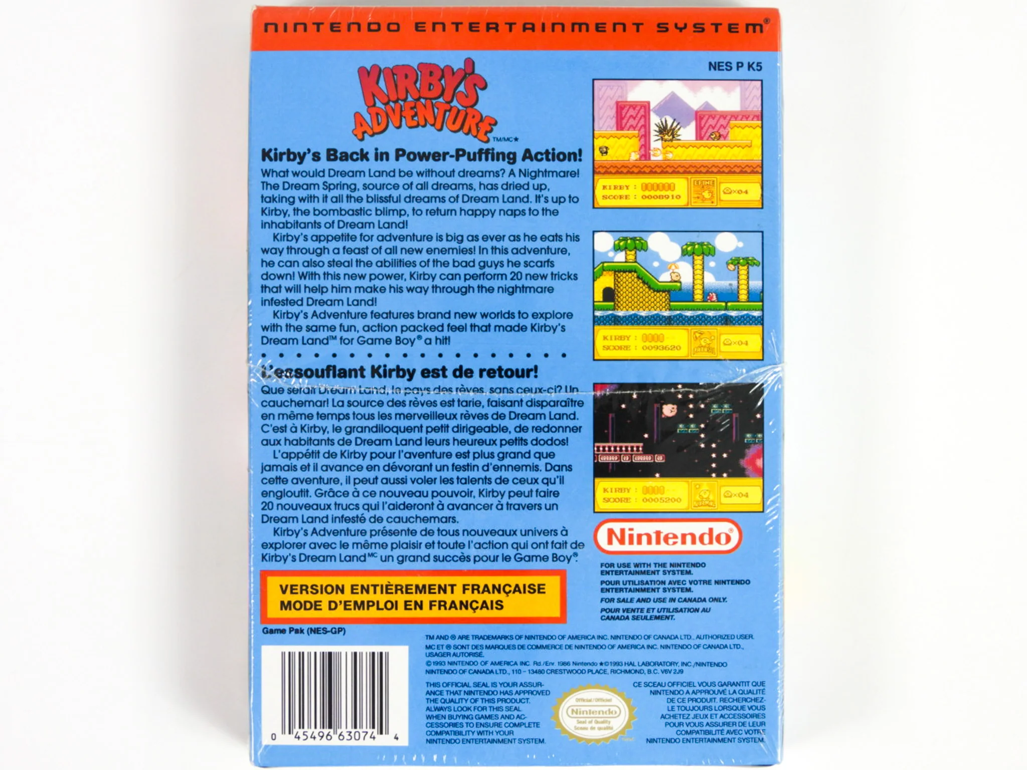 Kirby's Adventure [French Version] [CAN Version] (Nintendo / NES) - Image 5