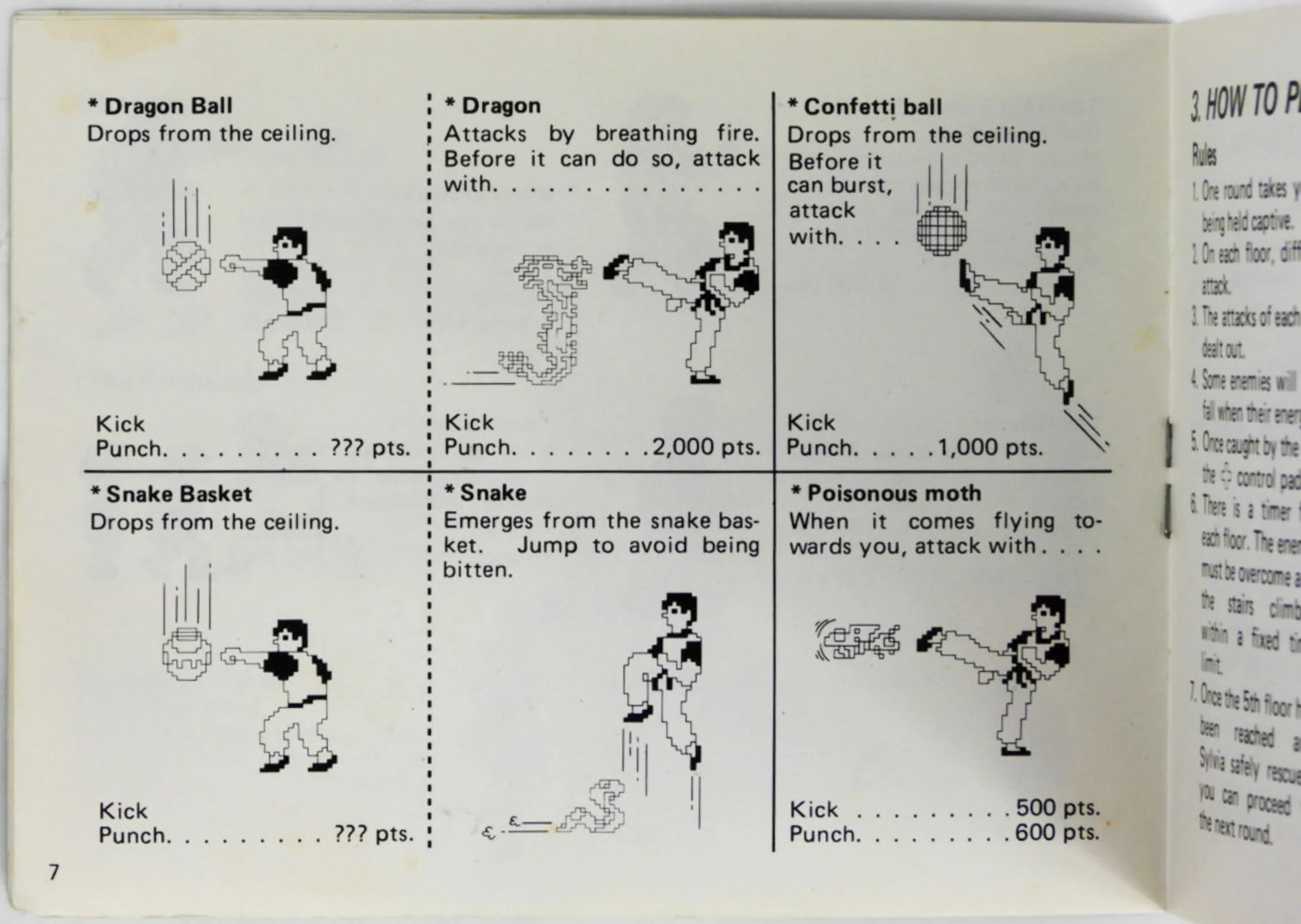 Kung Fu [Manual] (Nintendo / NES) - Image 6