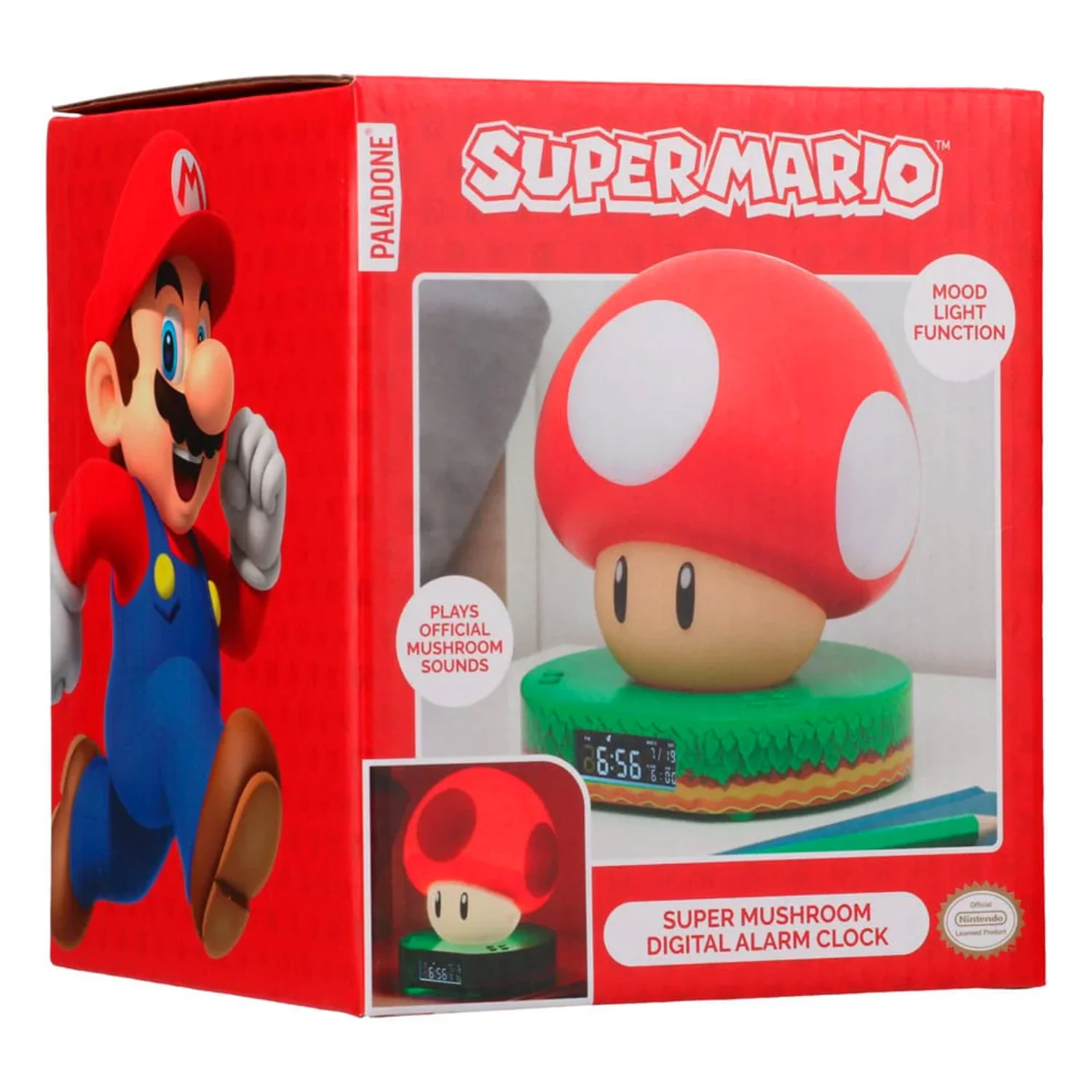 Lampe réveil matin digital Super Mario super champignon