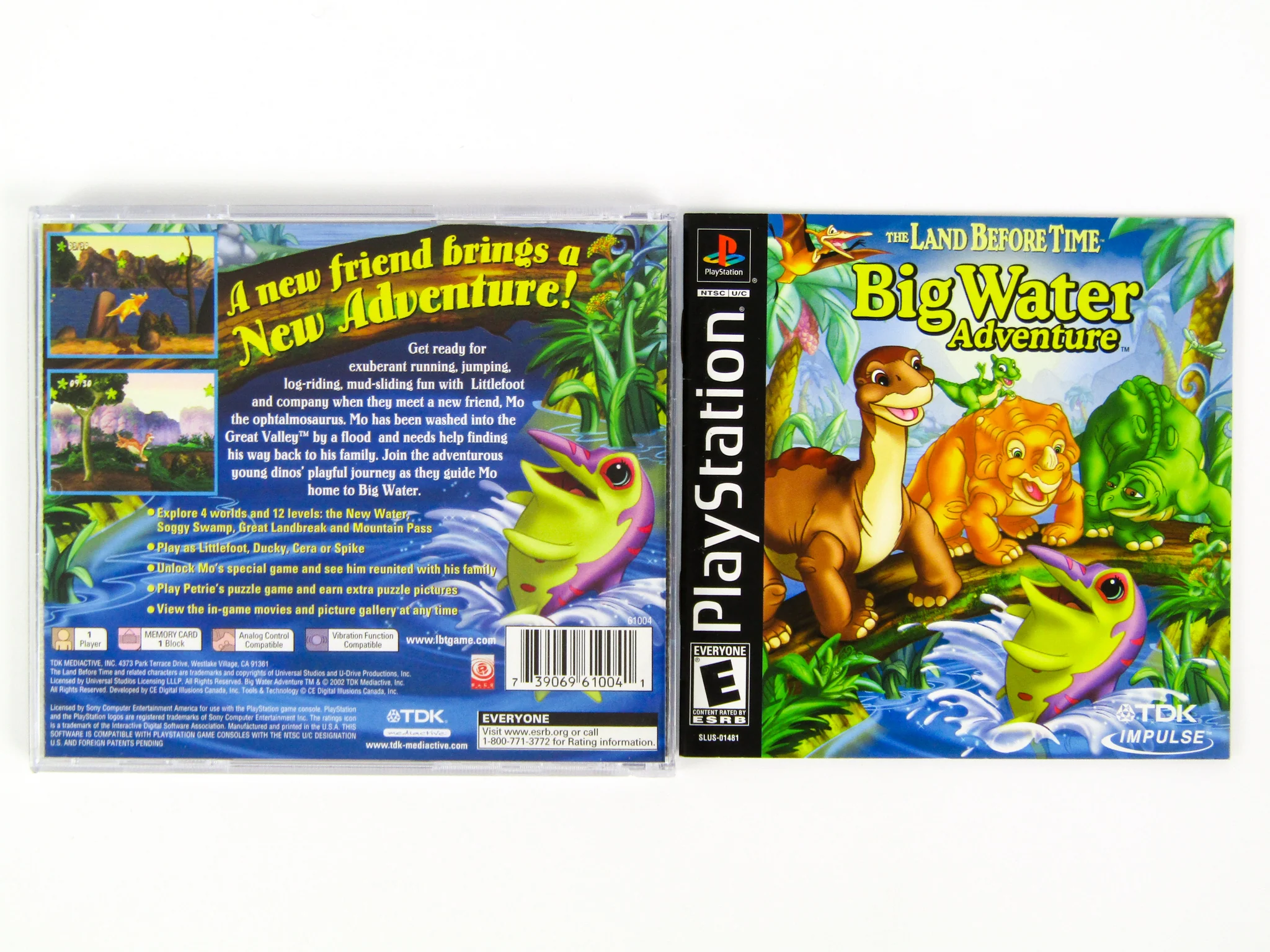 Land Before Time Big Water Adventure (PlayStation / PS1) - Image 3