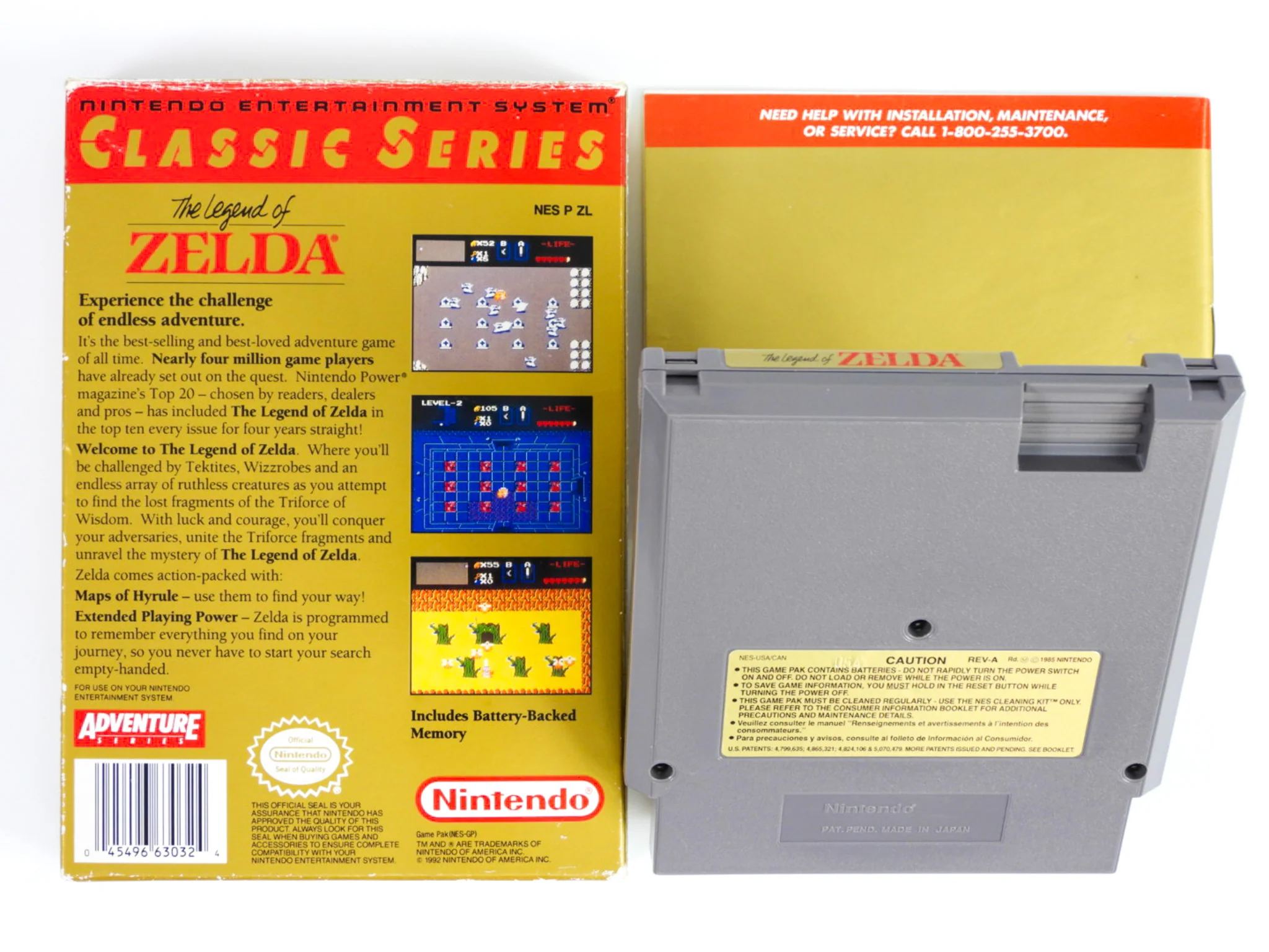 Legend Of Zelda [Gray Cart] (Nintendo / NES) - Image 2